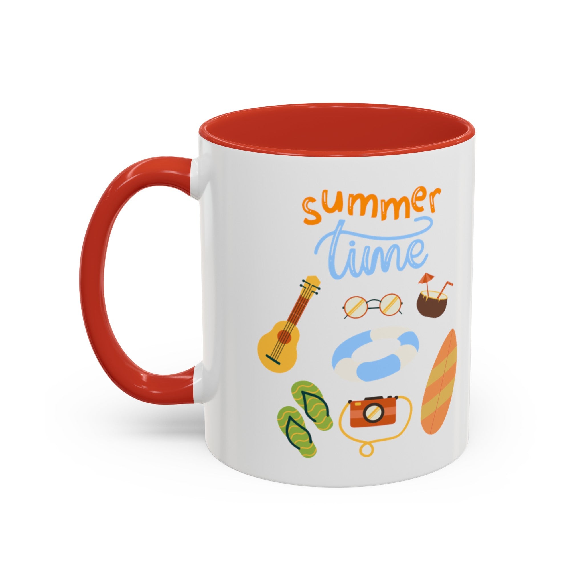 Summertime Fun Accent Coffee Mug (11, 15oz)