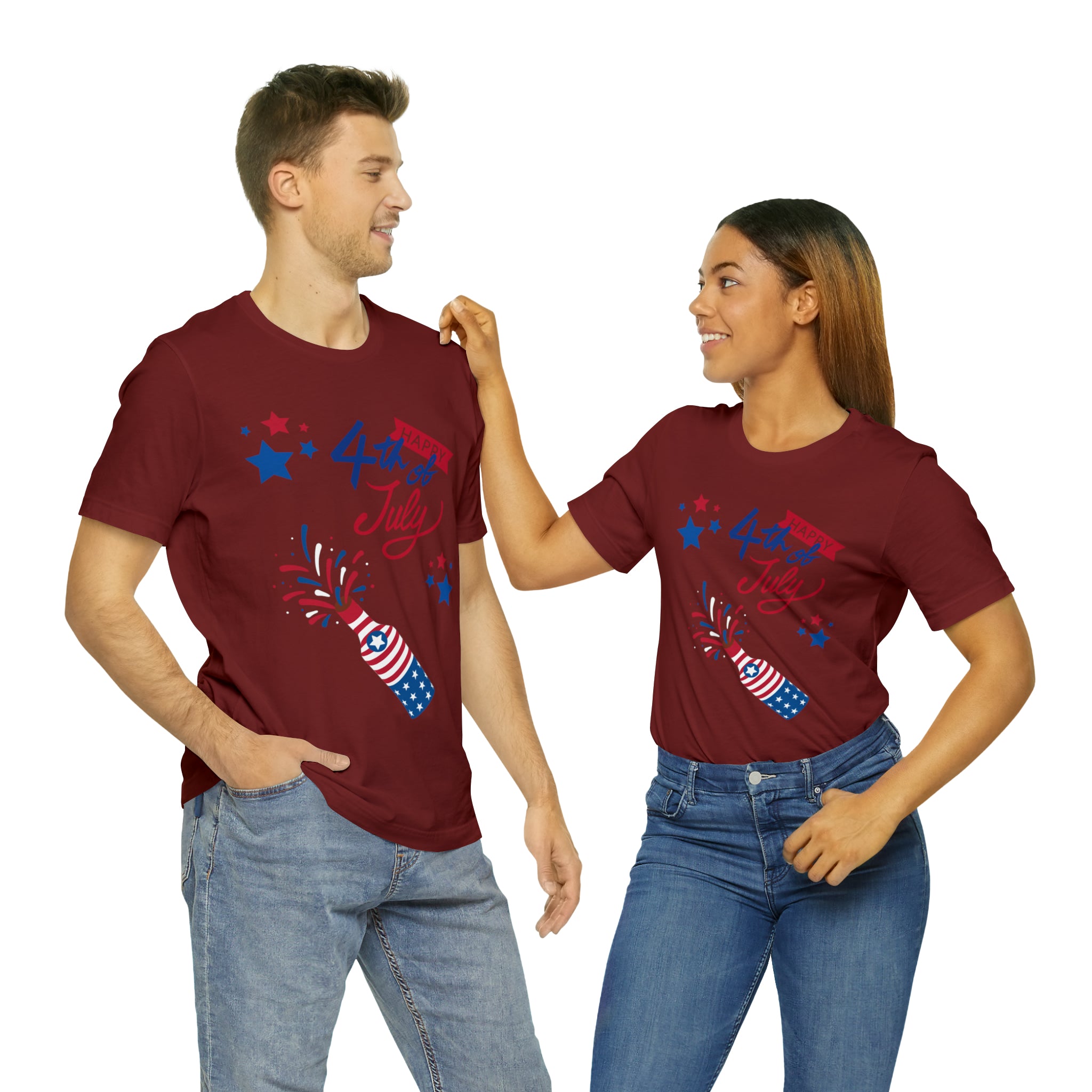 Happy 4th Of July Celebration Unisex Jersey Short Sleeve Tee