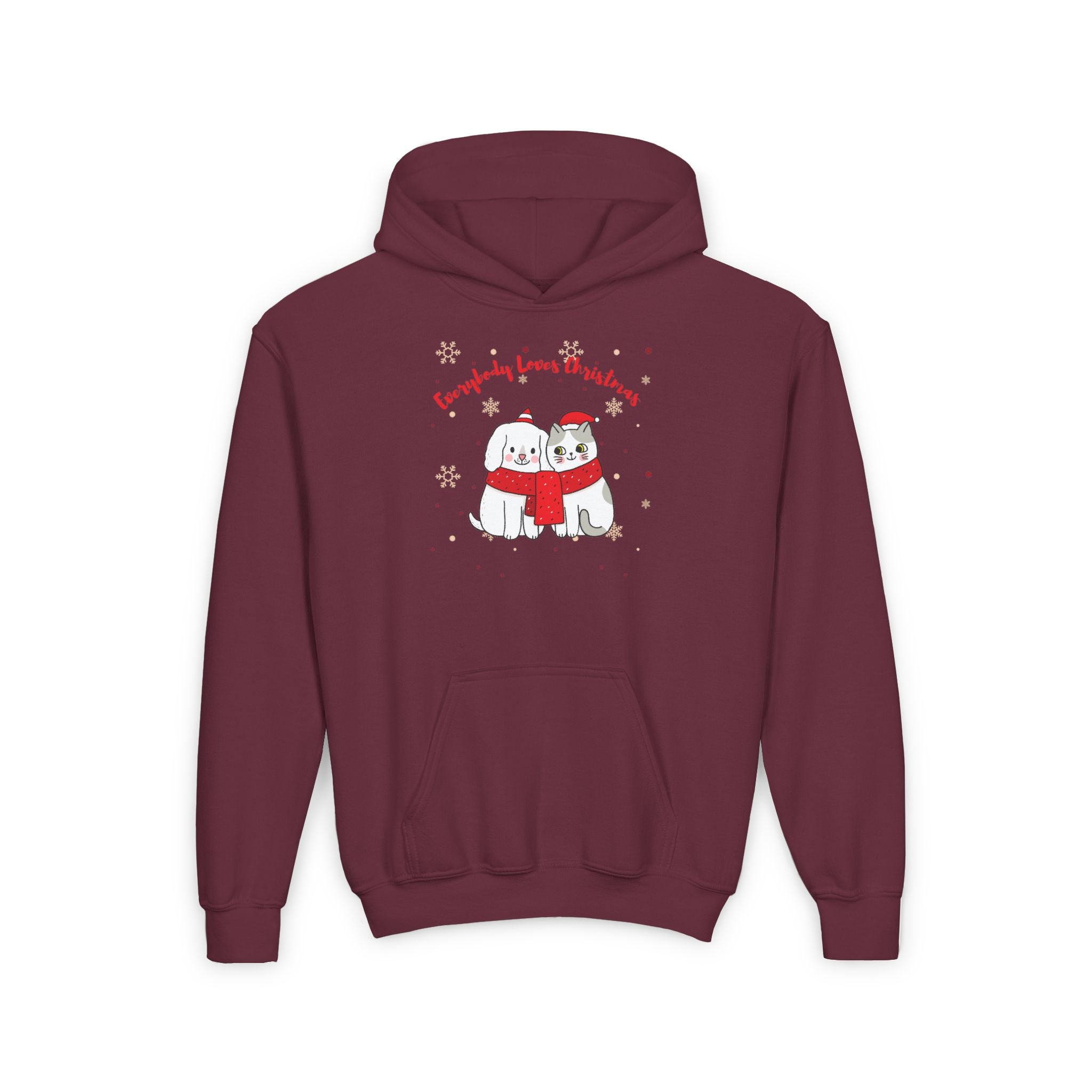 Everybody Loves Christmas Youth Heavy Blend Hooded Sweatshirt