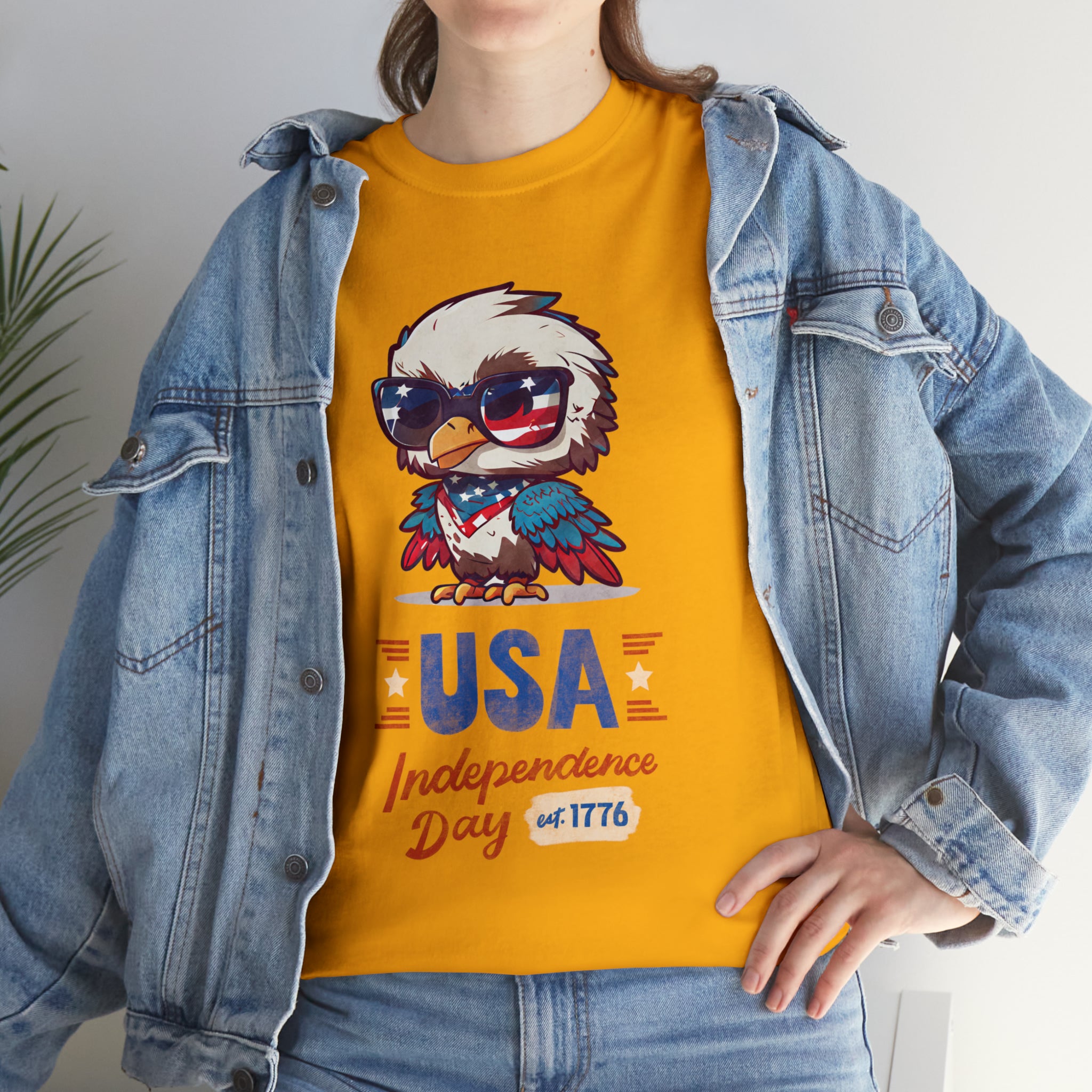 USA Independence Day Unisex Heavy Cotton Tee