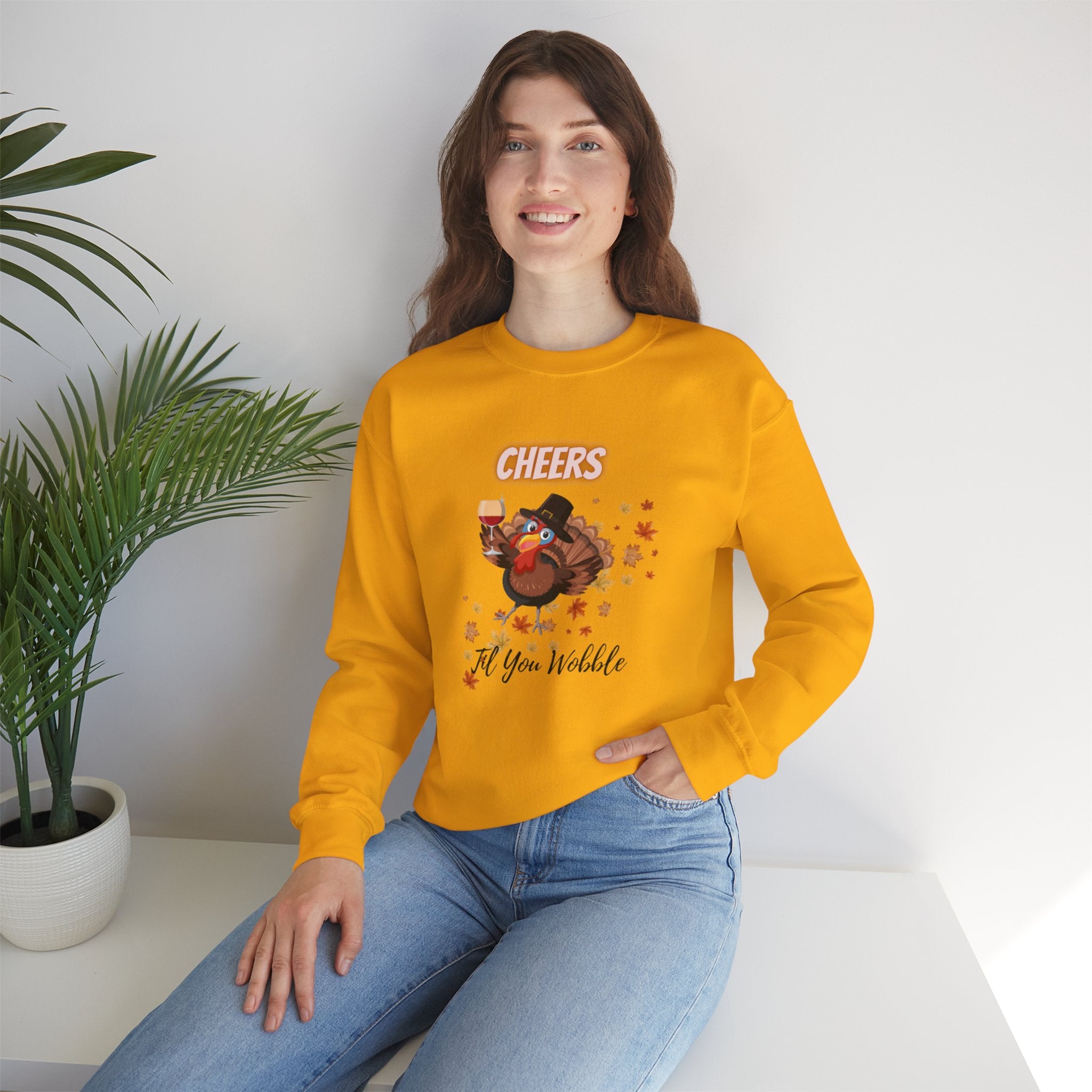 Cheers Til You Wobble Unisex Heavy Blend™ Crewneck Sweatshirt