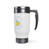 Let's Cheer For An Endless Summer Stainless Steel Travel Mug with Handle, 14oz