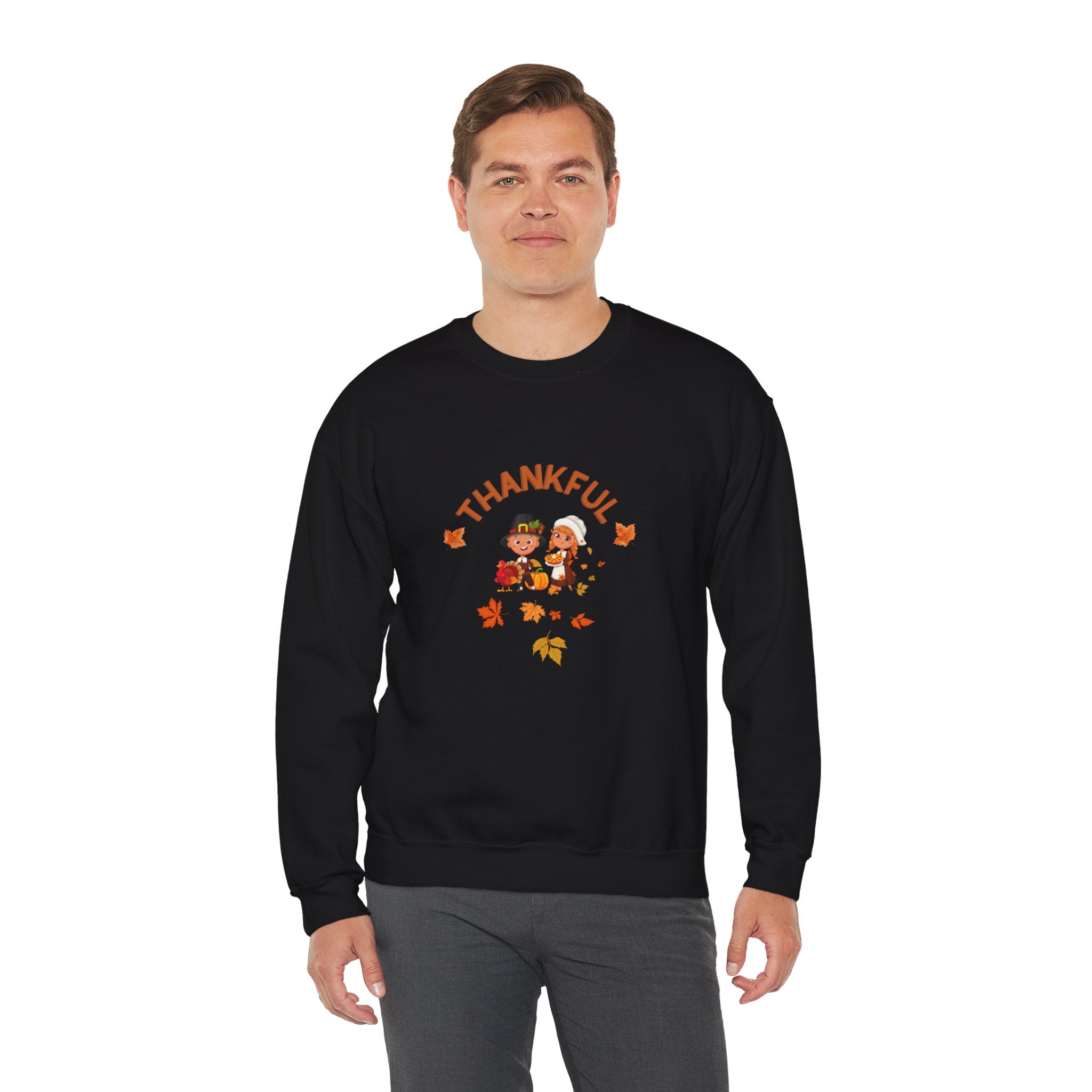 Pilgrims Turkey Day Unisex Heavy Blend™ Crewneck Sweatshirt