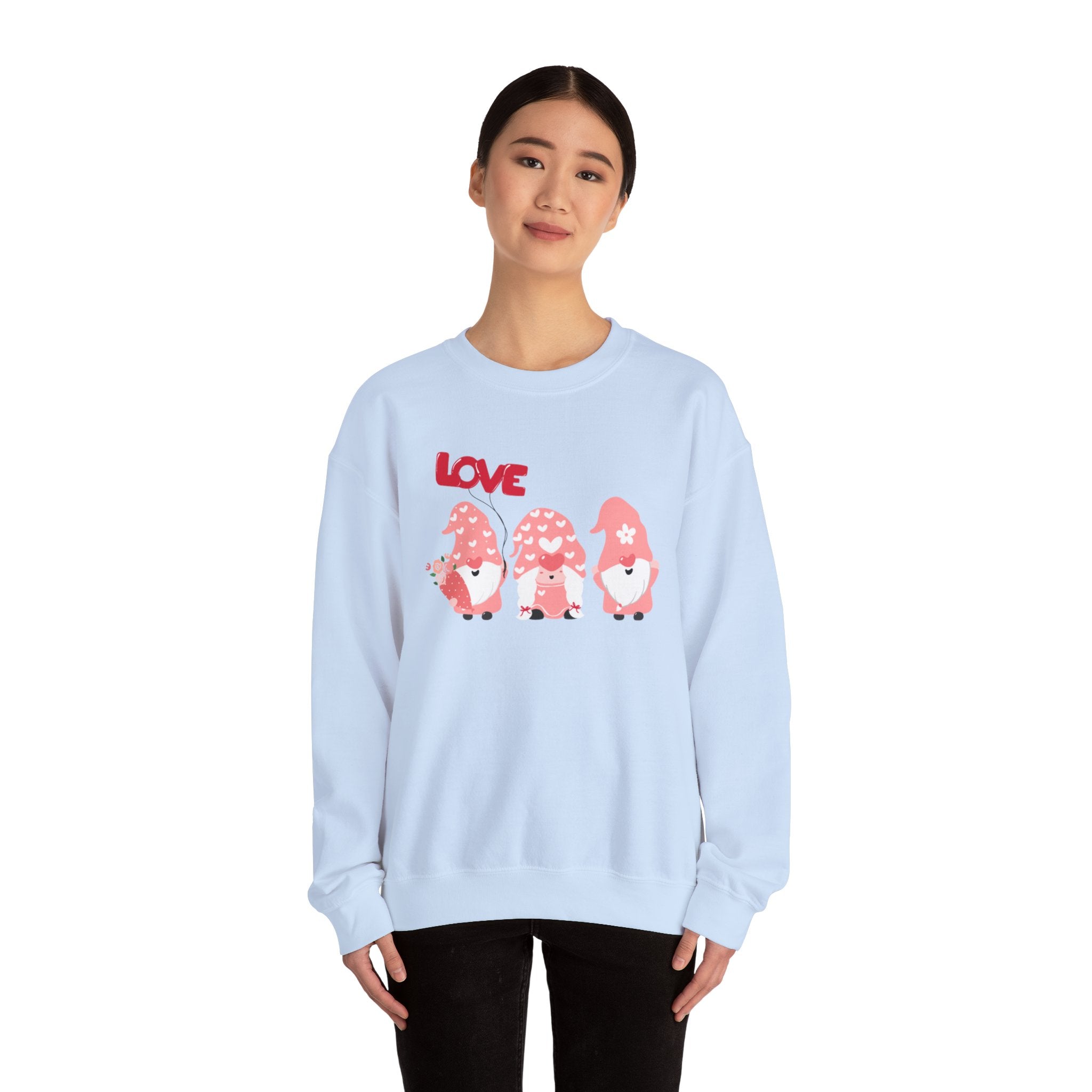 Love Gnome Day Unisex Heavy Blend™ Crewneck Sweatshirt