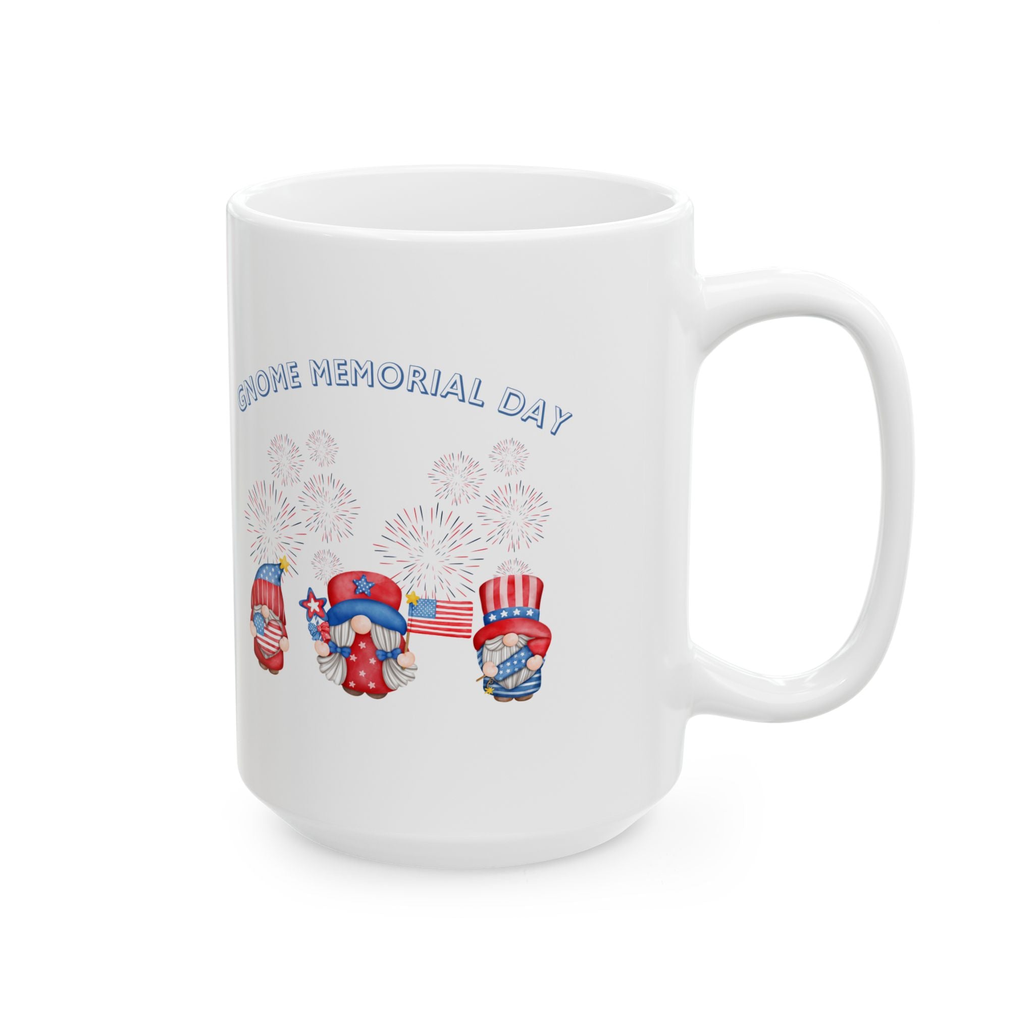 Gnome  Memorial Day Ceramic Mug 11oz & 15oz