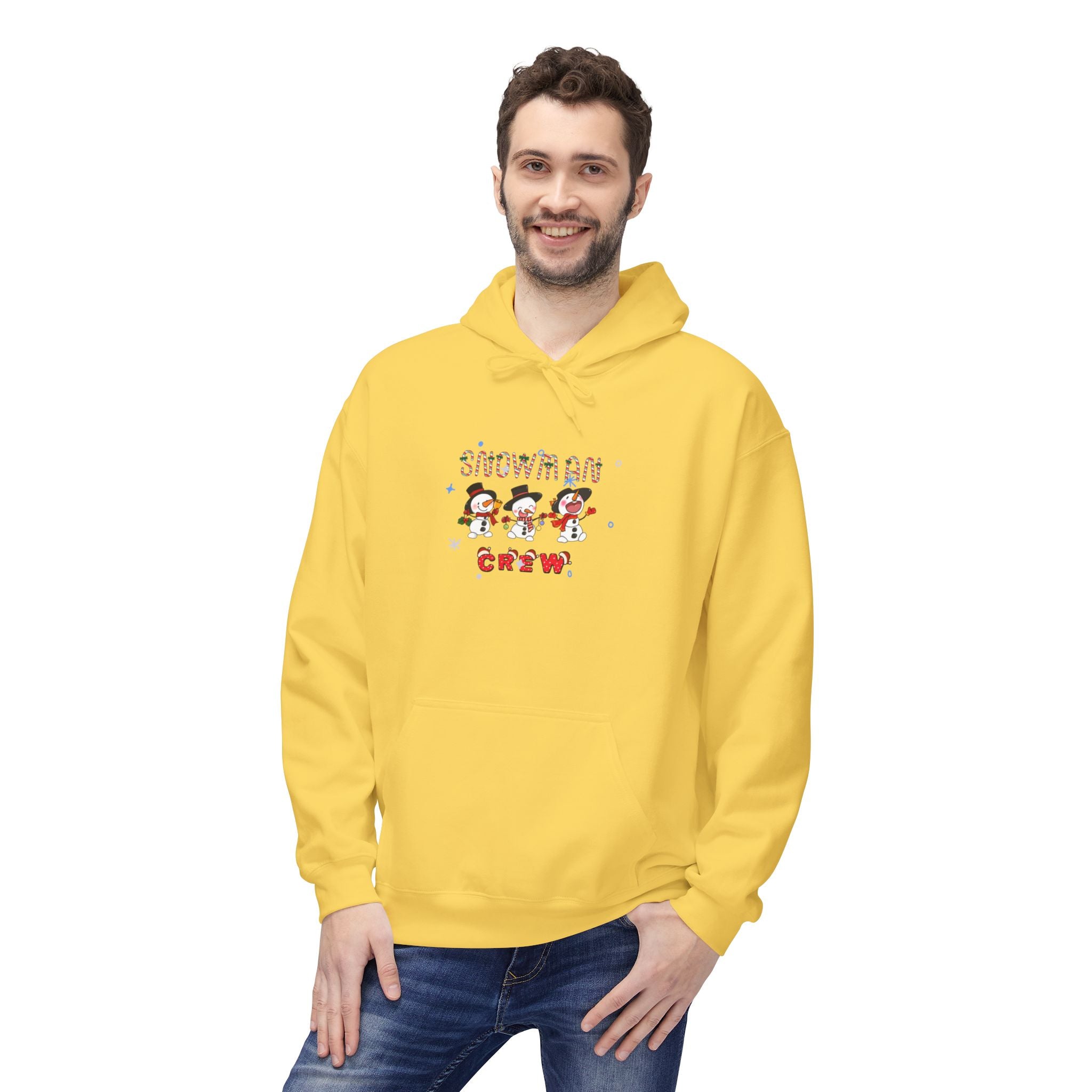 Snowman Crew Unisex Midweight Softstyle Fleece Hoodie