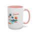 Summer Season Vibes Accent Coffee Mug (11, 15oz)