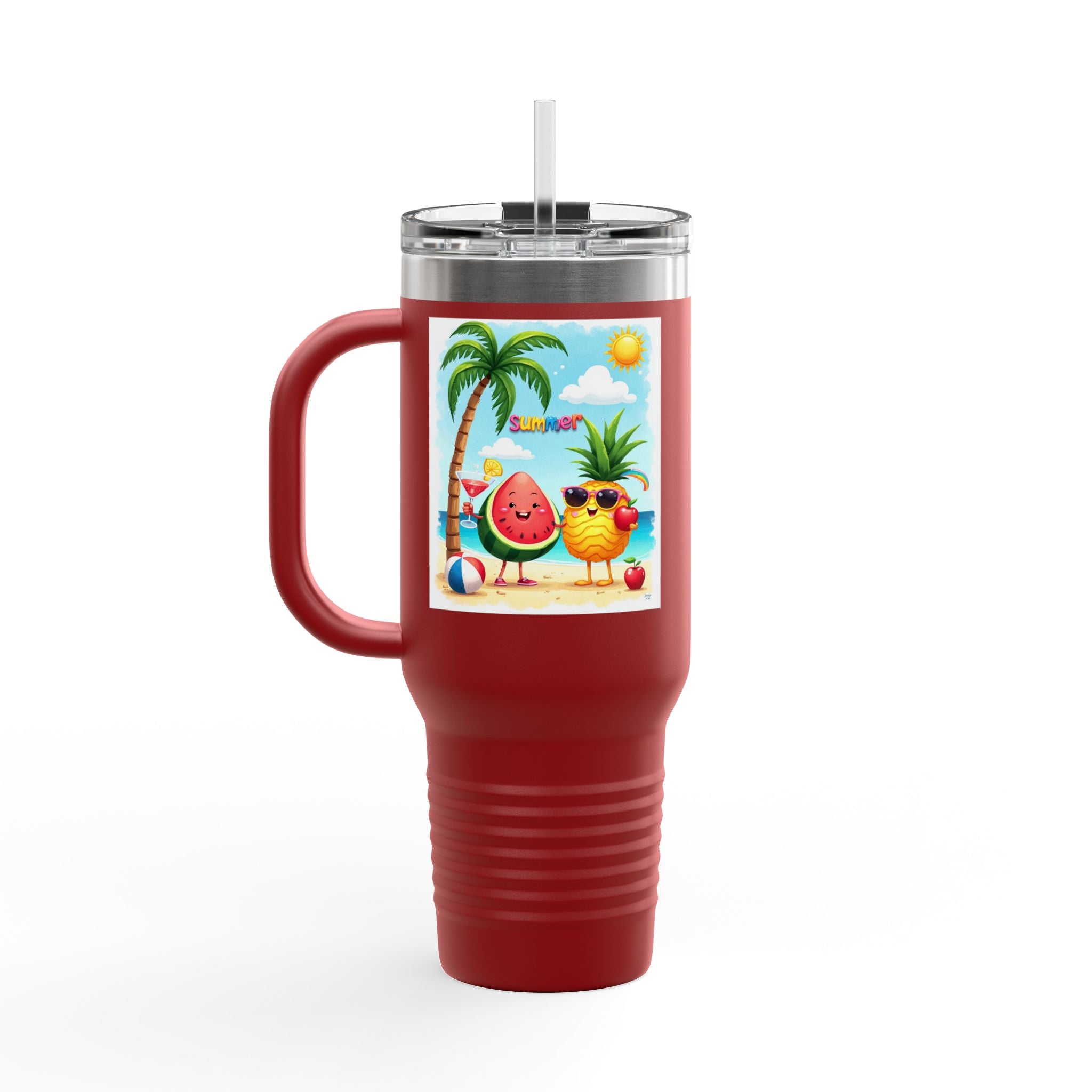Summer Cool Insulated Travel Mug, 40oz.