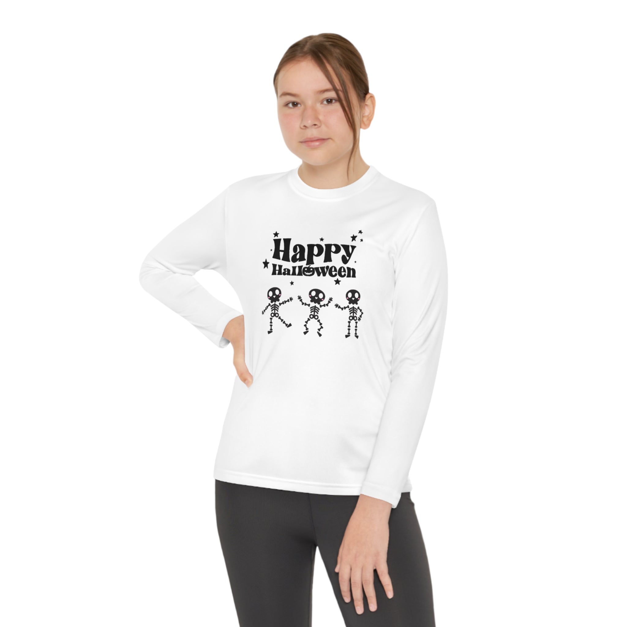 Happy Halloween Crew Youth Long Sleeve Competitor Tee