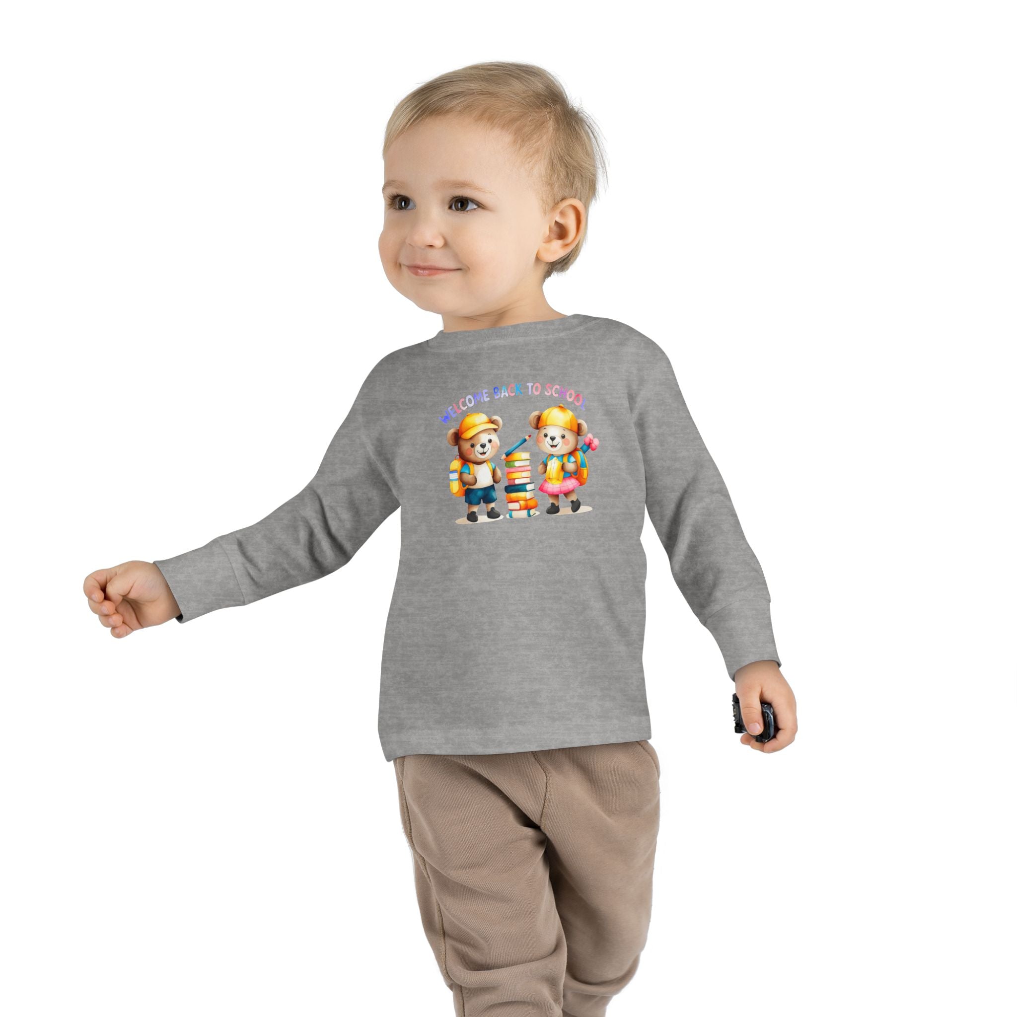 Welcome Back to School Toddler Long Sleeve Tee