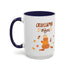 Autumn Vibes Accent Coffee Mug (11, 15oz)