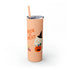 Trick or Treat Skinny Tumbler with Straw, 20oz