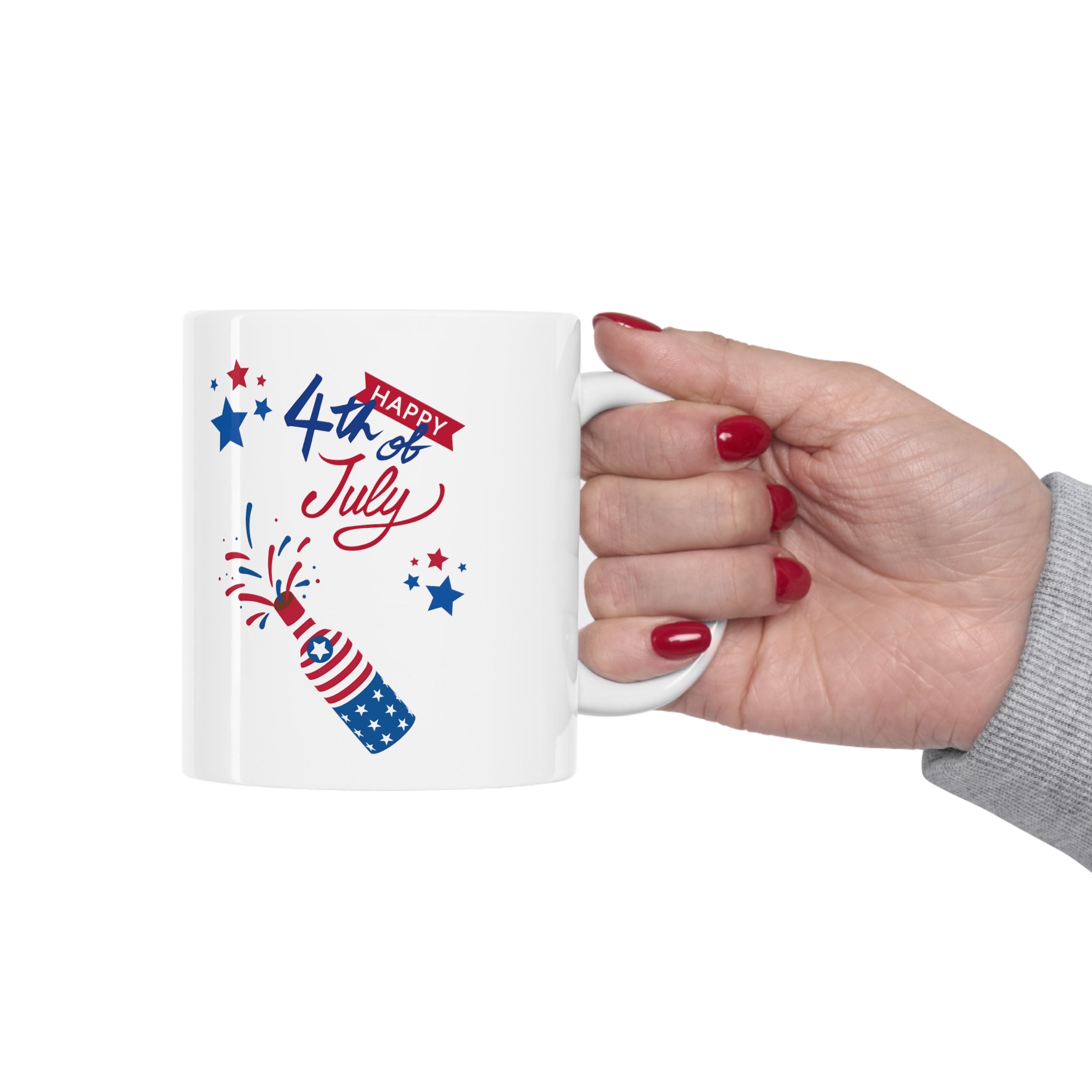 Happy 4th Of July Celebration Ceramic Mug 11oz