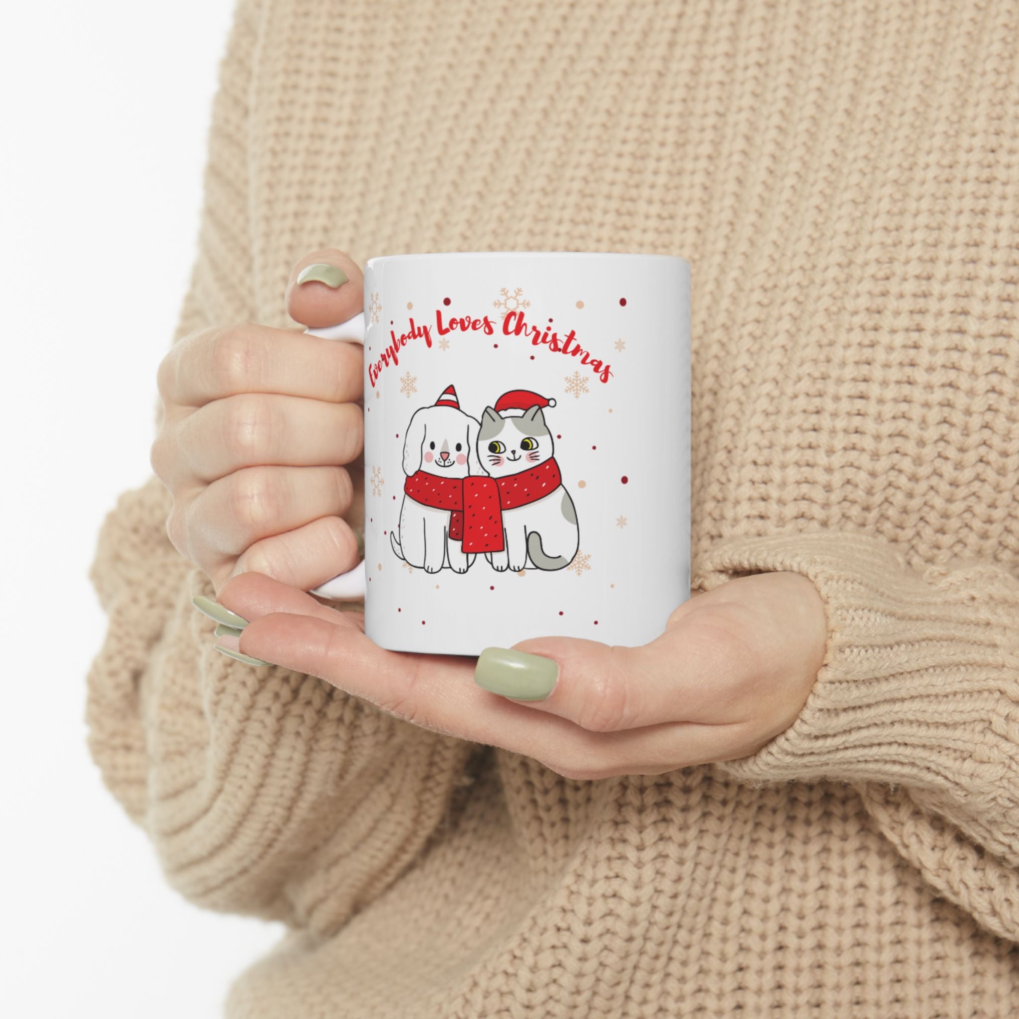 Everybody Loves Christmas Ceramic Mug, (11oz, 15oz)