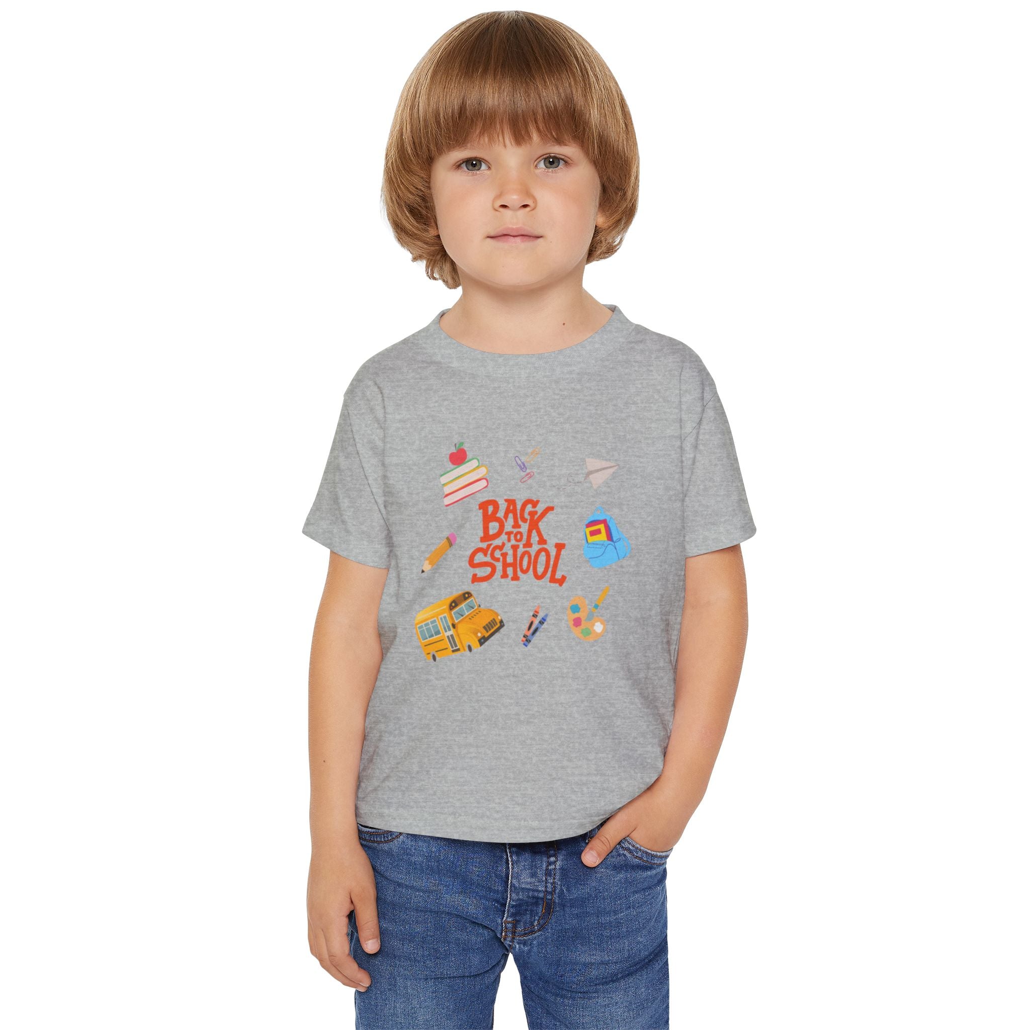 Back To School Time Heavy Cotton™ Toddler T-shirt