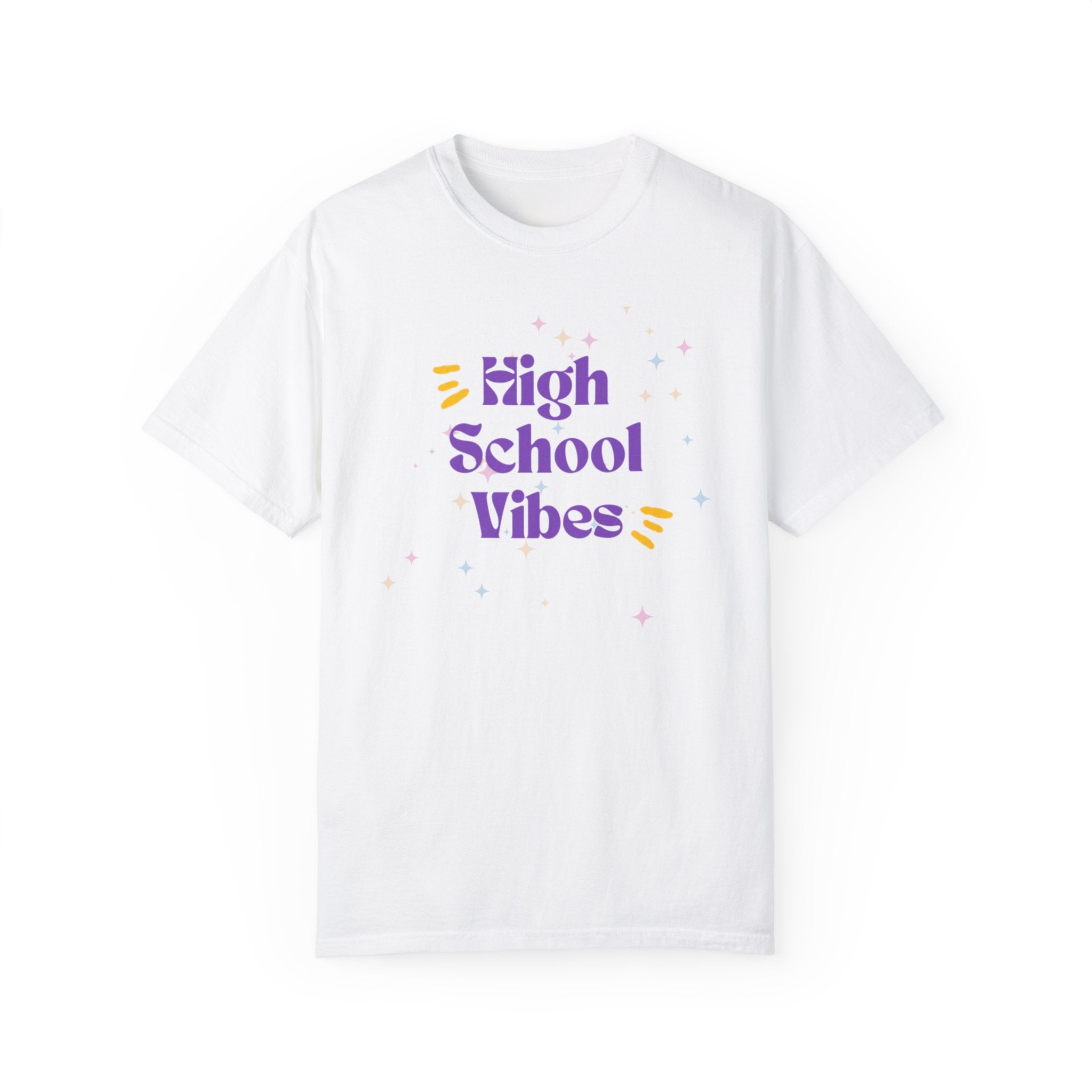 High School Vibes Unisex Garment-Dyed T-shirt