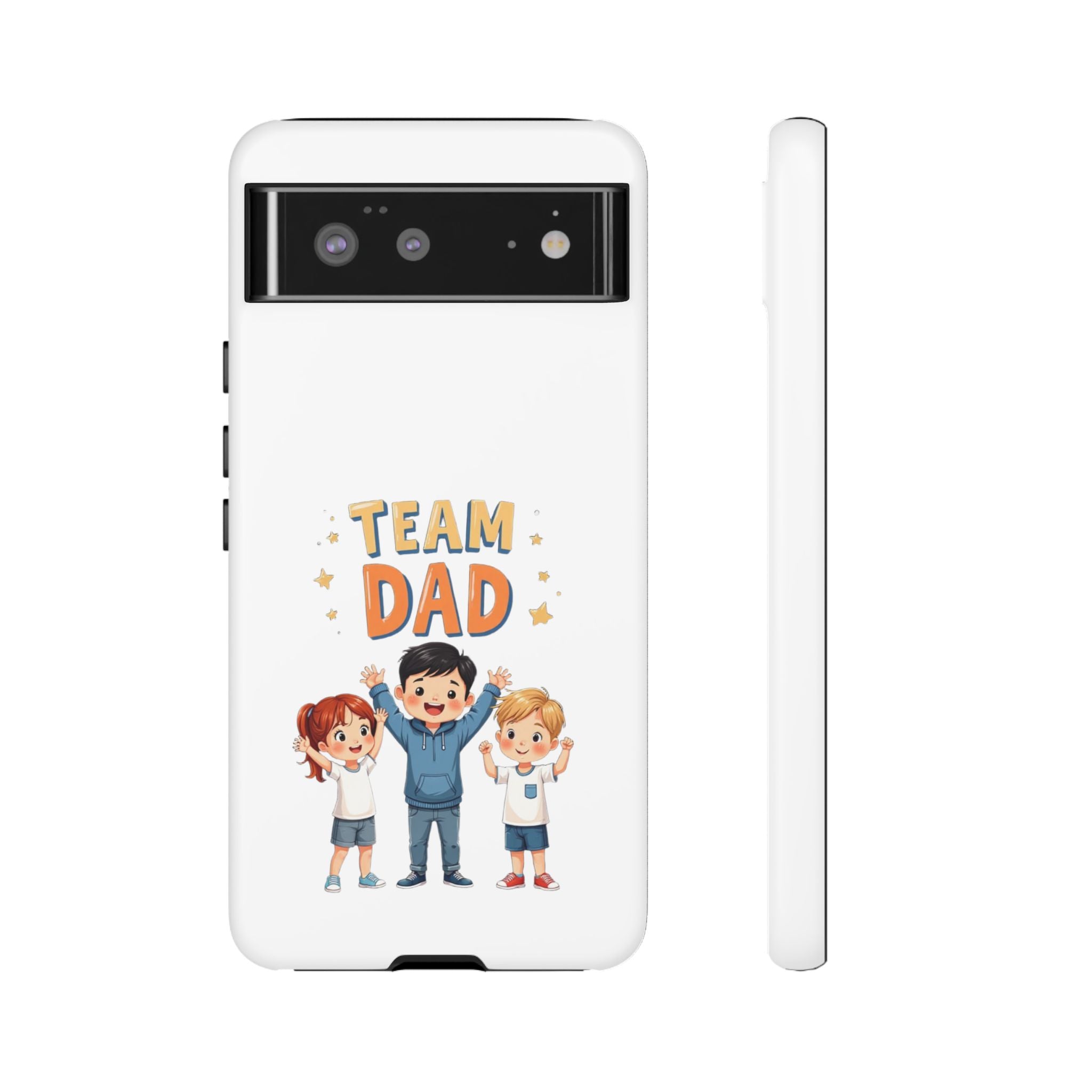 Team Dad Phone Case, Fun Gift for Fathers, Durable Phone Protector, Cute Dad Team Merchandise, Father's Day Special