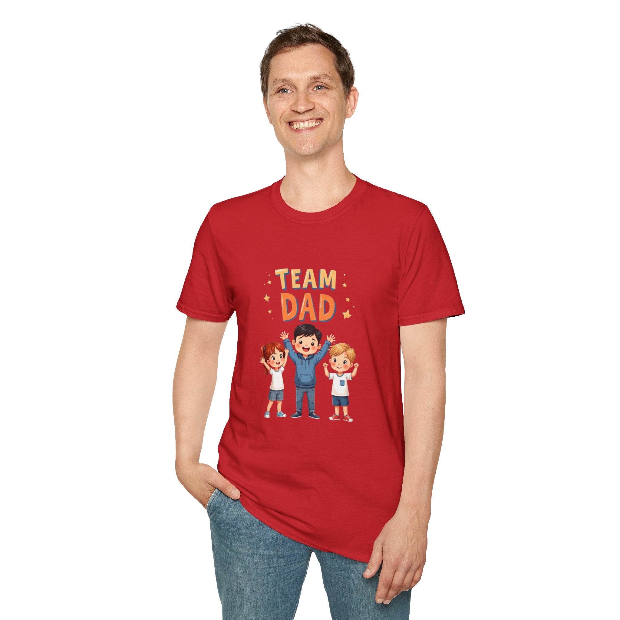 Team Dad Unisex Softstyle T-Shirt, Father's Day Gift, Family Tee, Dad Shirt, Great for Celebrations, Fun Casual Wear