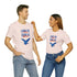 Land Of The Free Home Of The Brave Unisex Jersey Short Sleeve Tee
