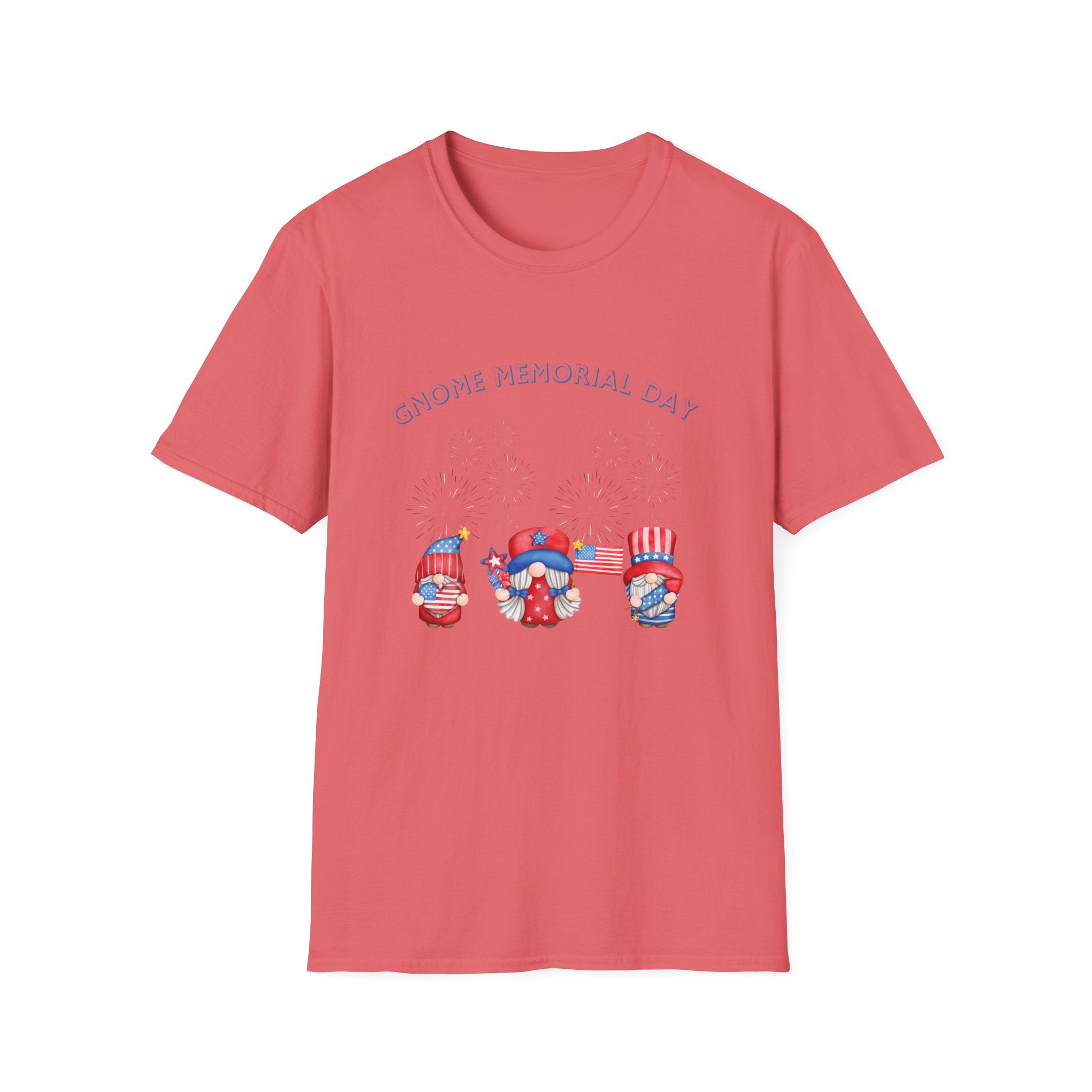 Gnome Memorial Day Unisex T-Shirt - Celebrate with Fun Design