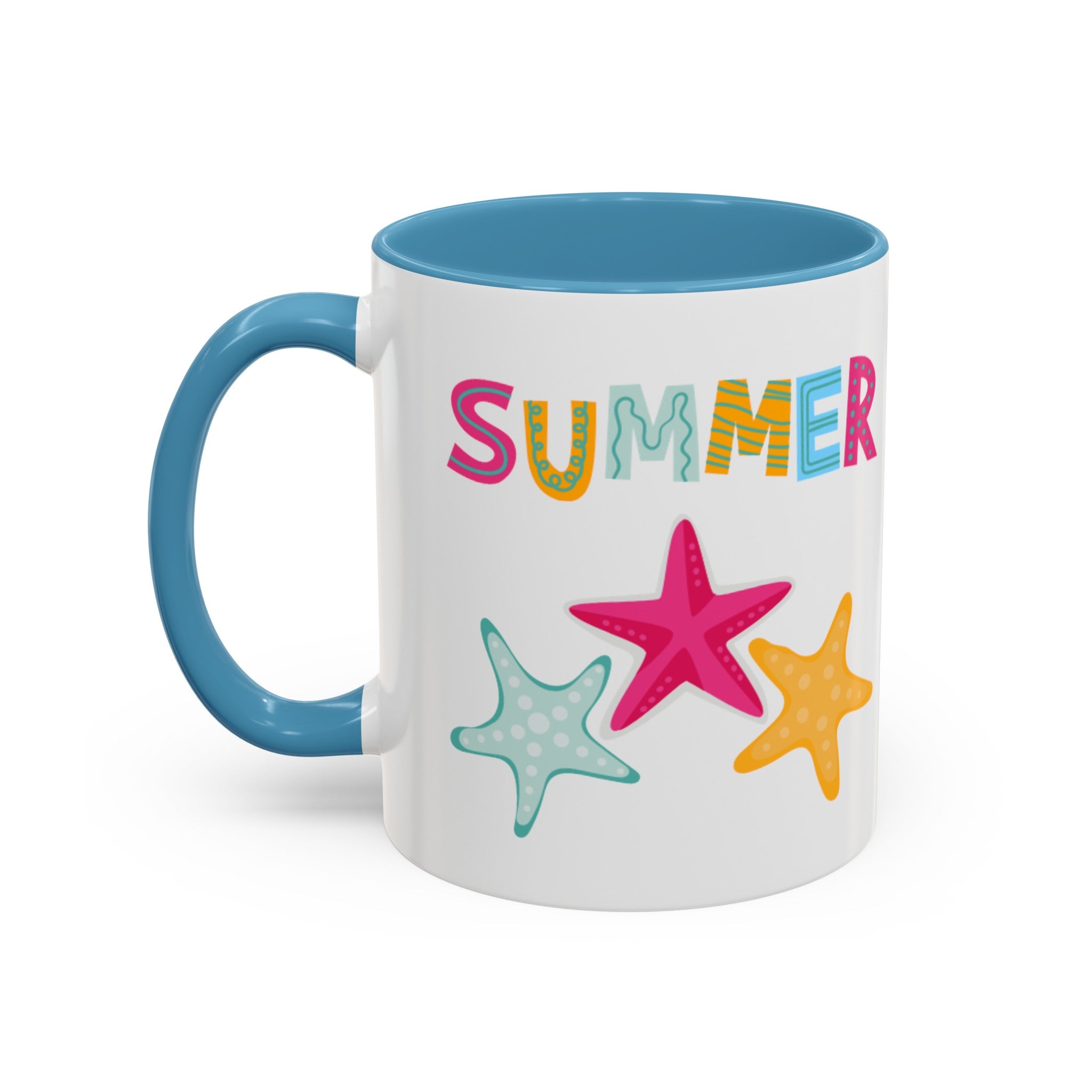 Summer Starfish Accent Coffee Mug (11, 15oz)