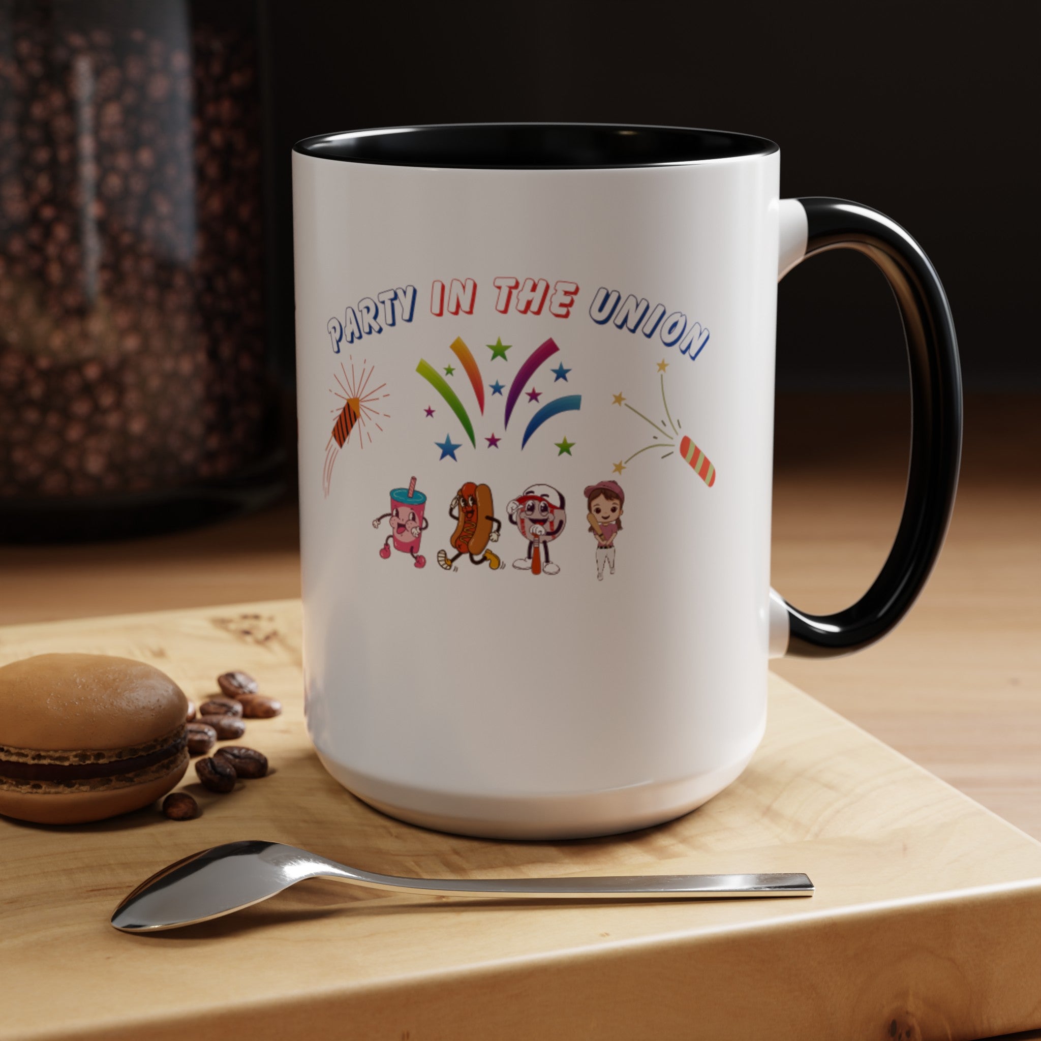 Party In The Union Accent Coffee Mug (11, 15oz)