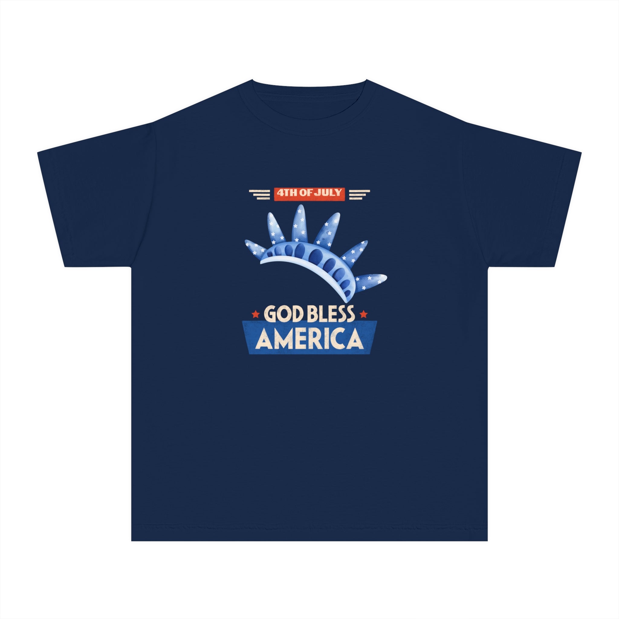 God Bless America Youth Midweight Tee