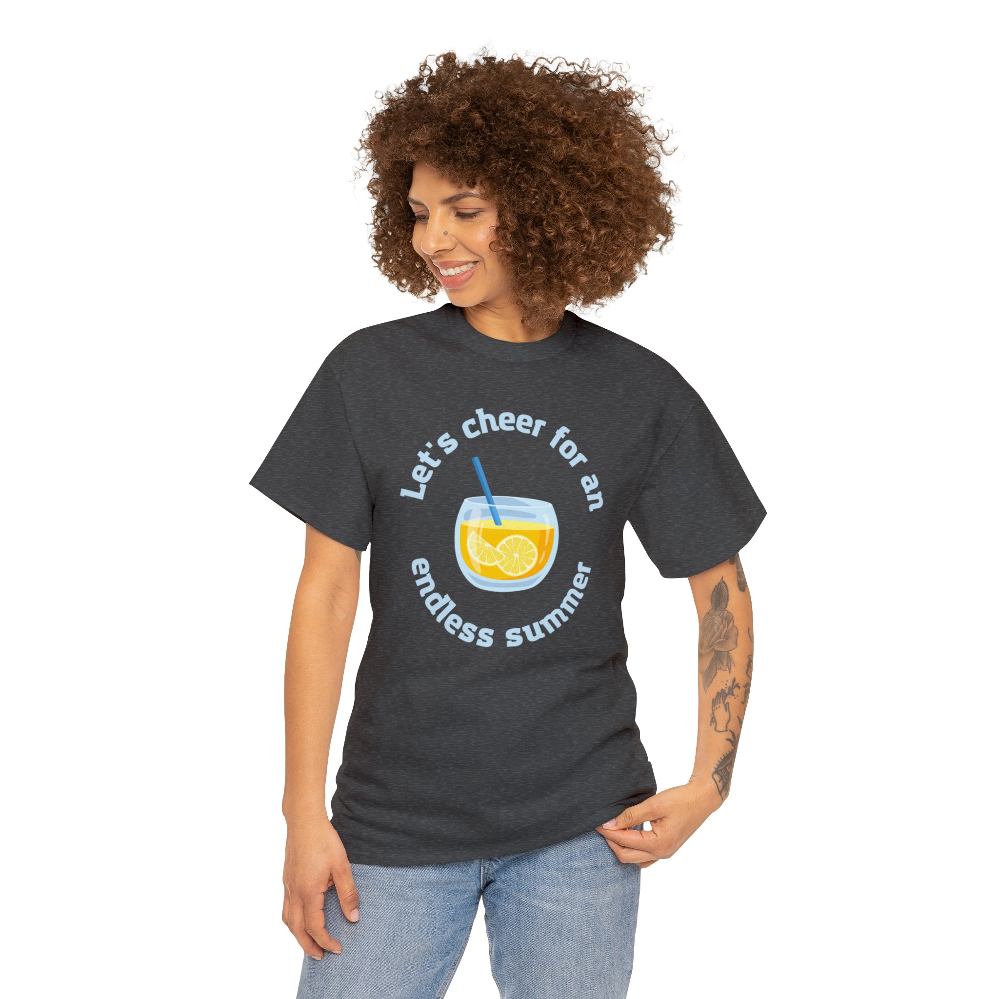 Let's Cheer For An Endless Summer Unisex Heavy Cotton Tee