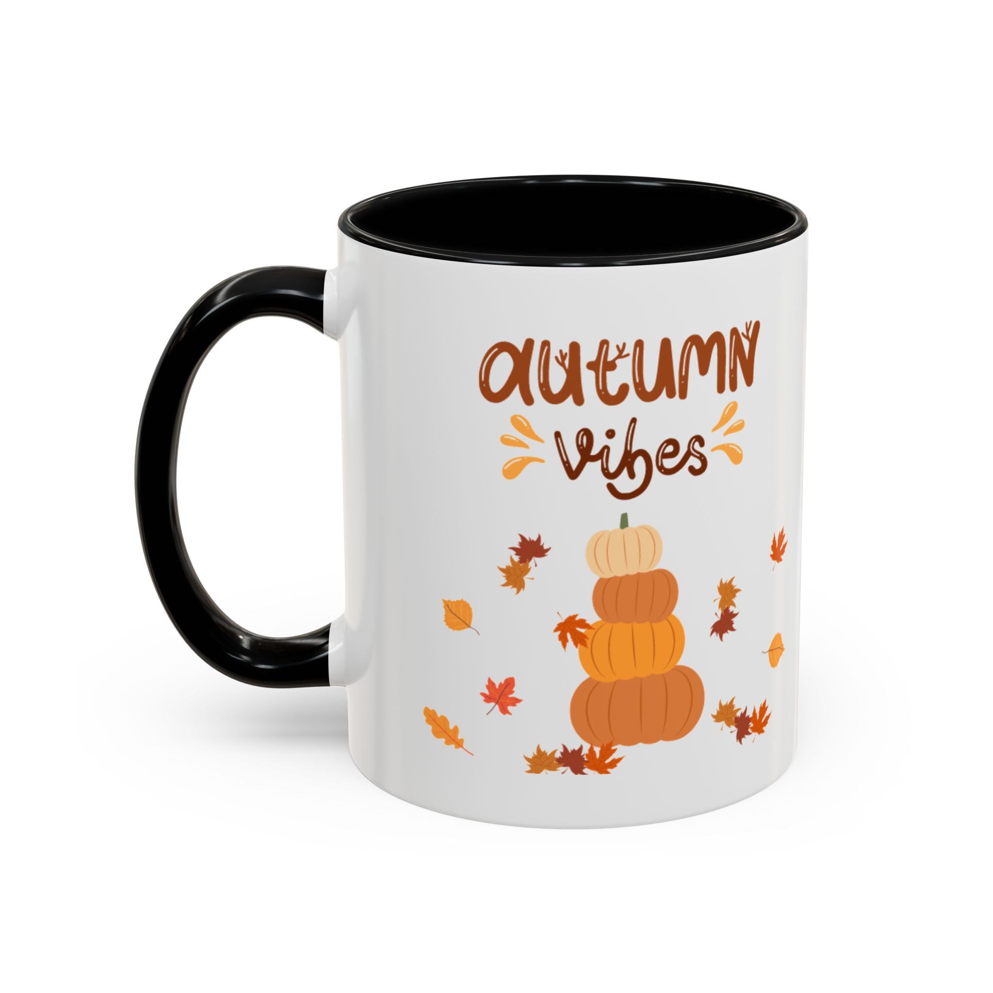 Autumn Vibes Accent Coffee Mug (11, 15oz)