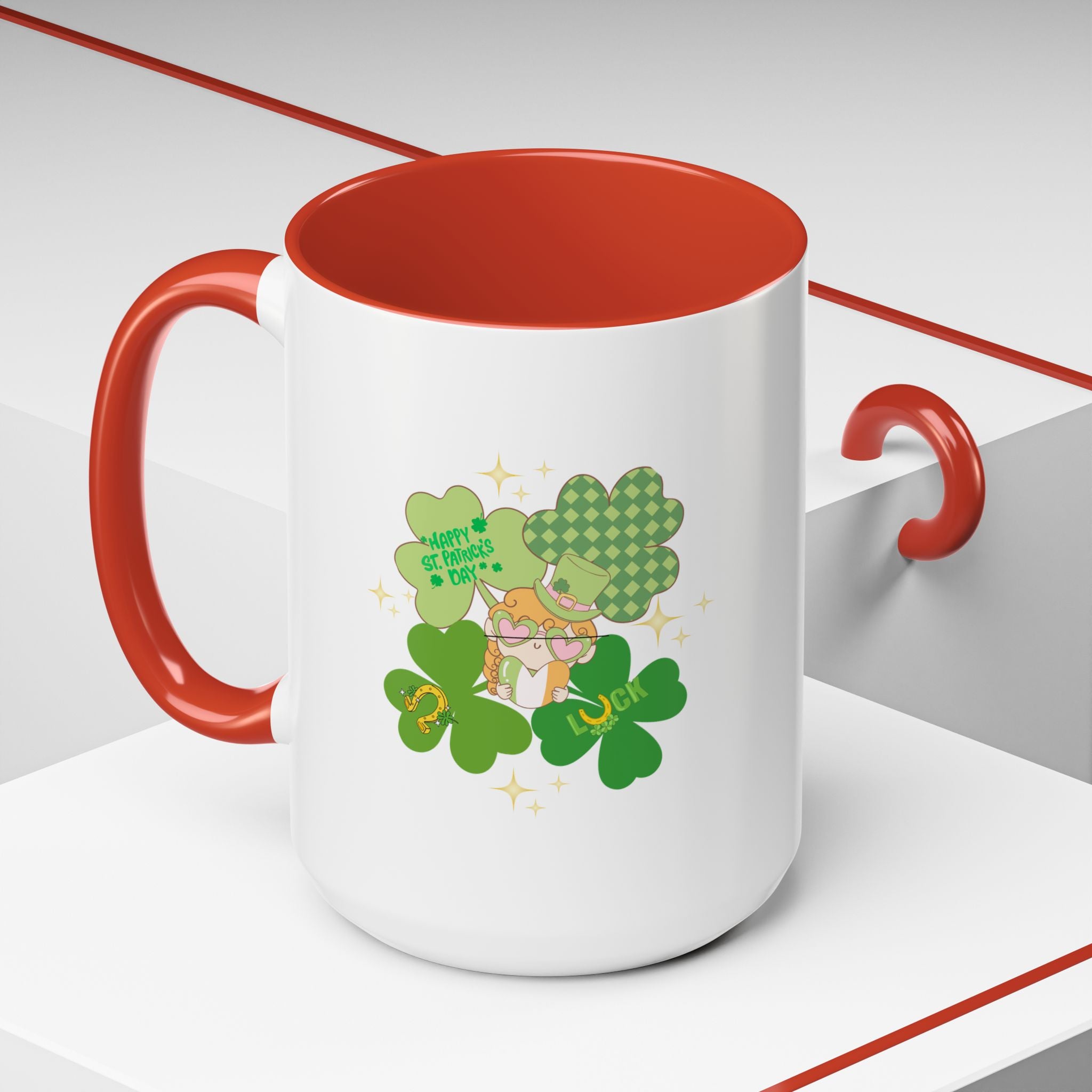 Retro St. Paddy's Day Accent Coffee Mug - 11oz & 15oz