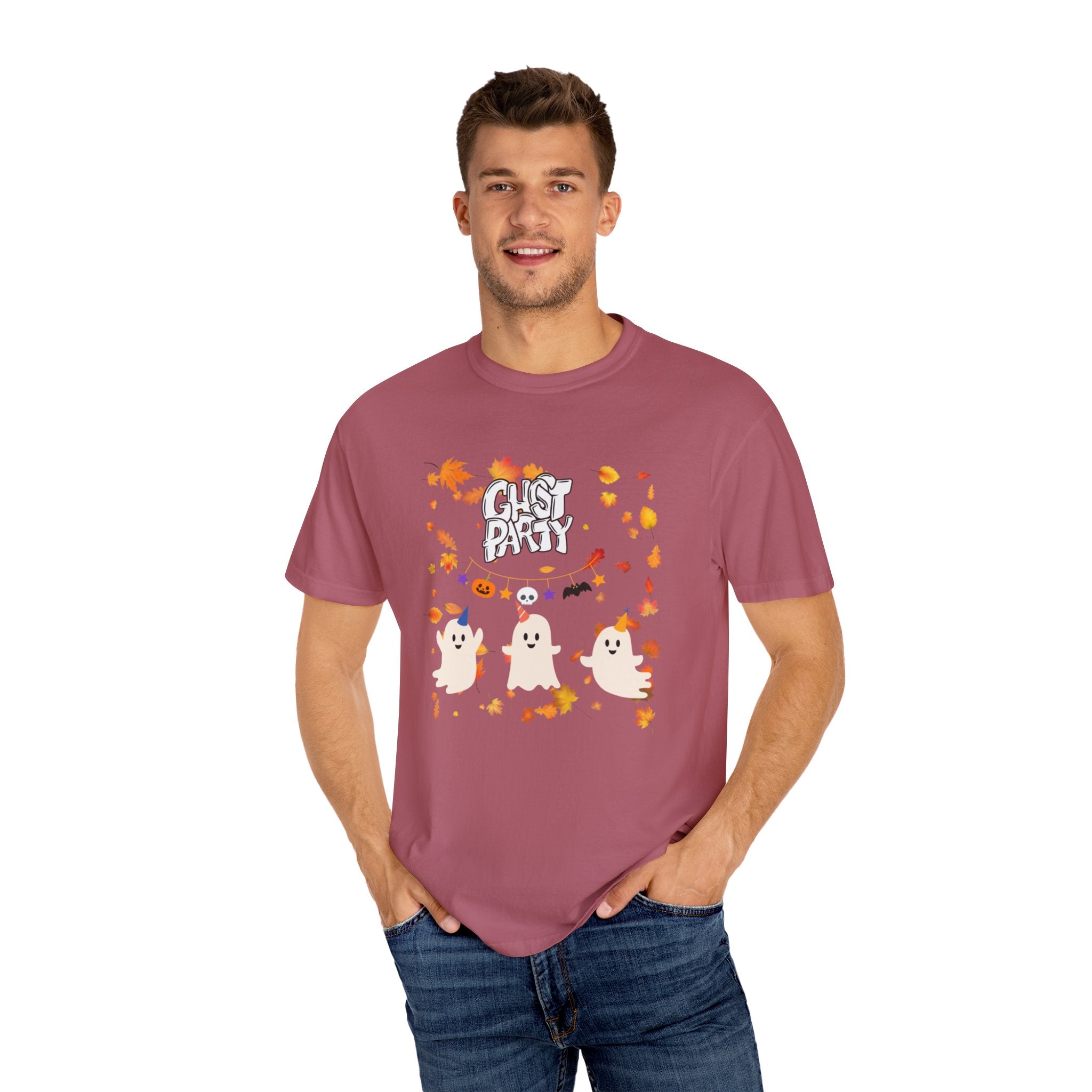 Ghost Party Unisex Garment-Dyed T-shirt
