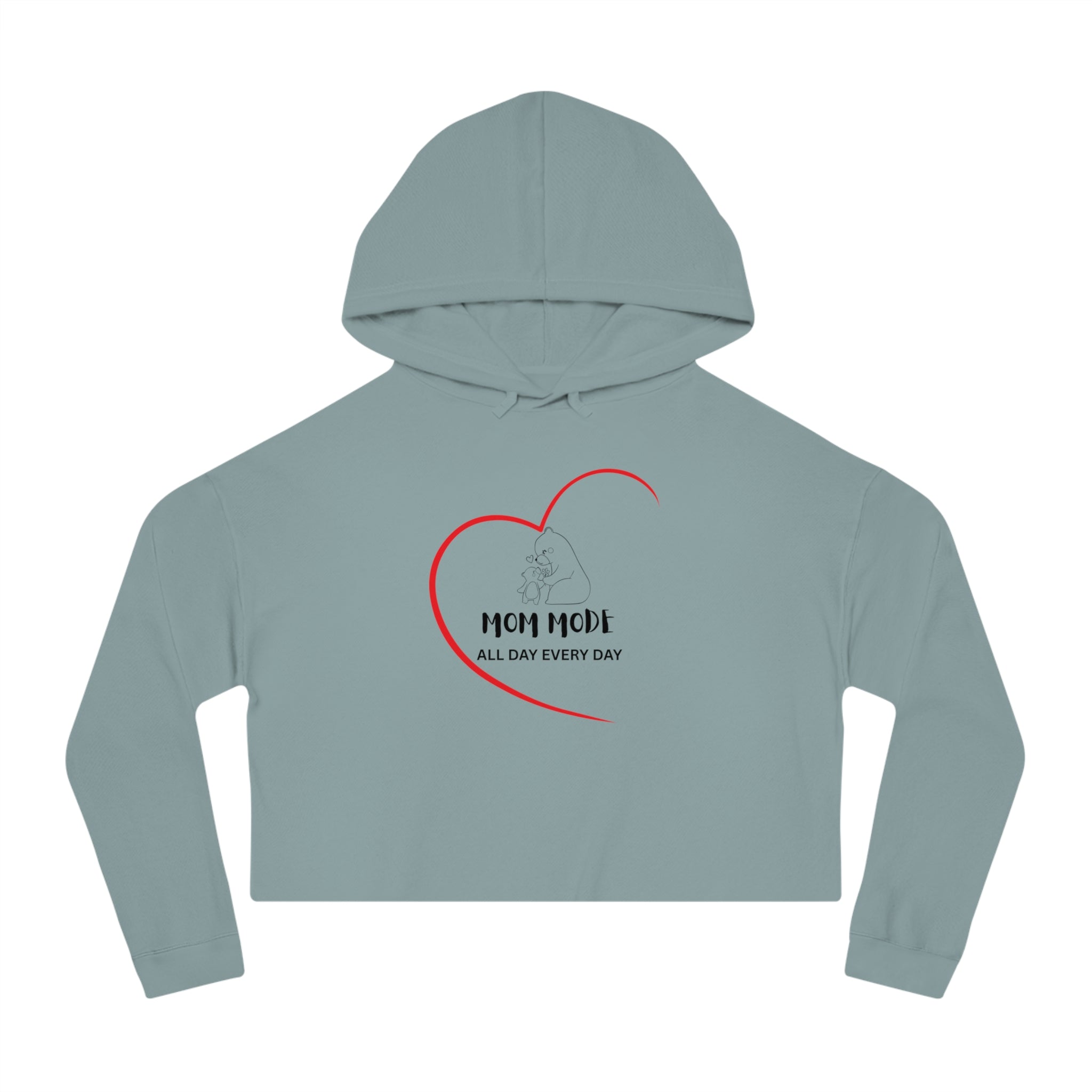 Mom Mode Cropped Hoodie