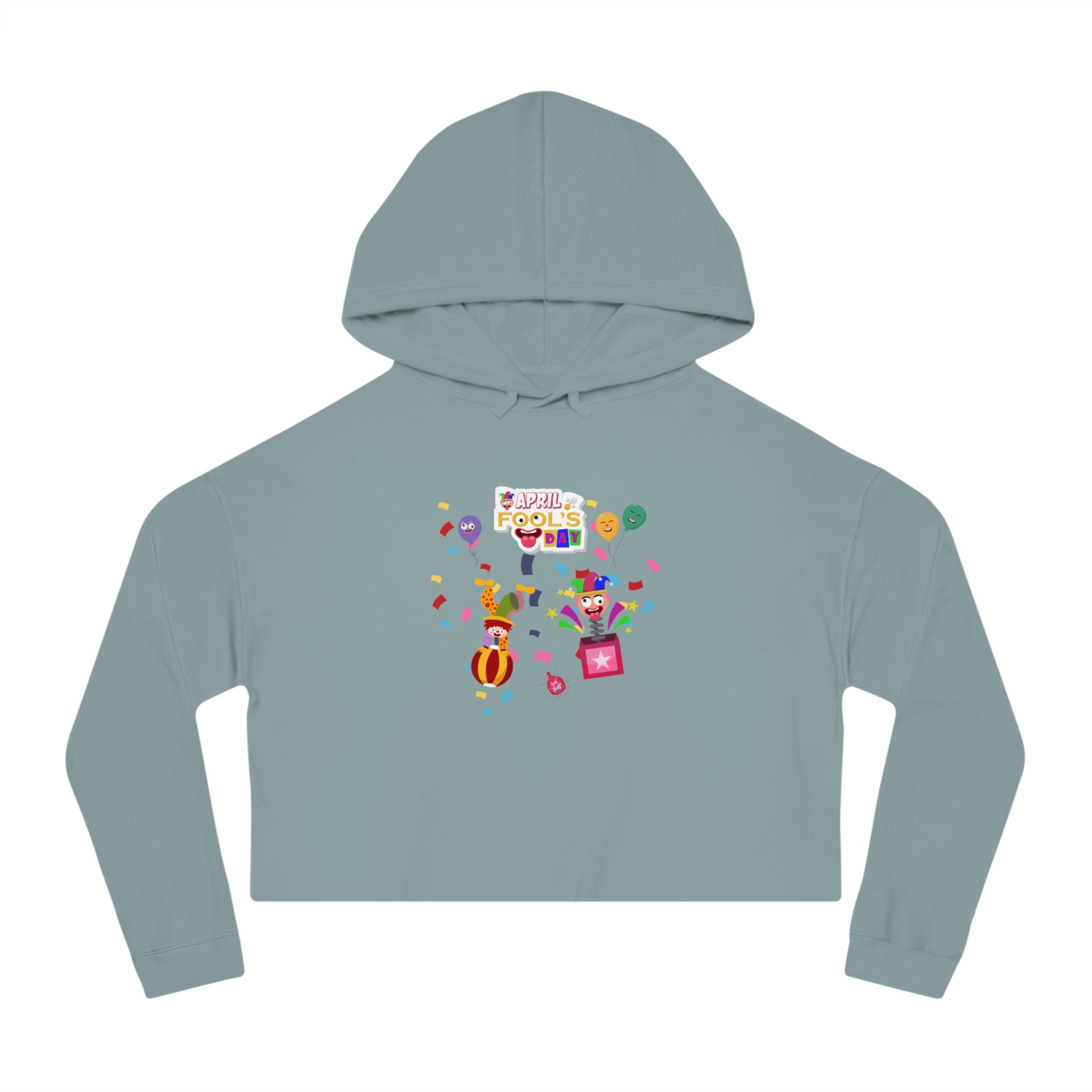 All April Fool's Day Cropped Hooded Sweatshirt