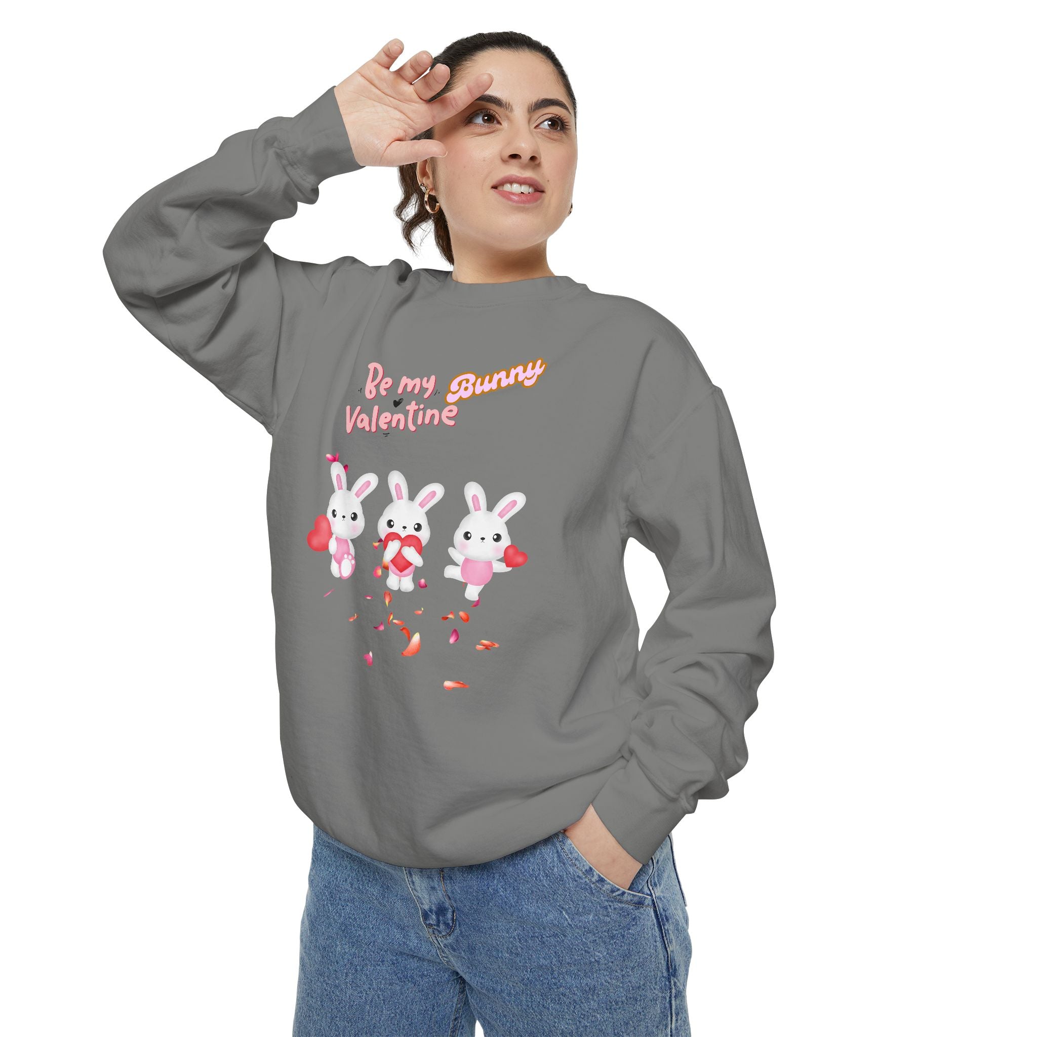 My Bunny Valentine Unisex Garment-Dyed Sweatshirt