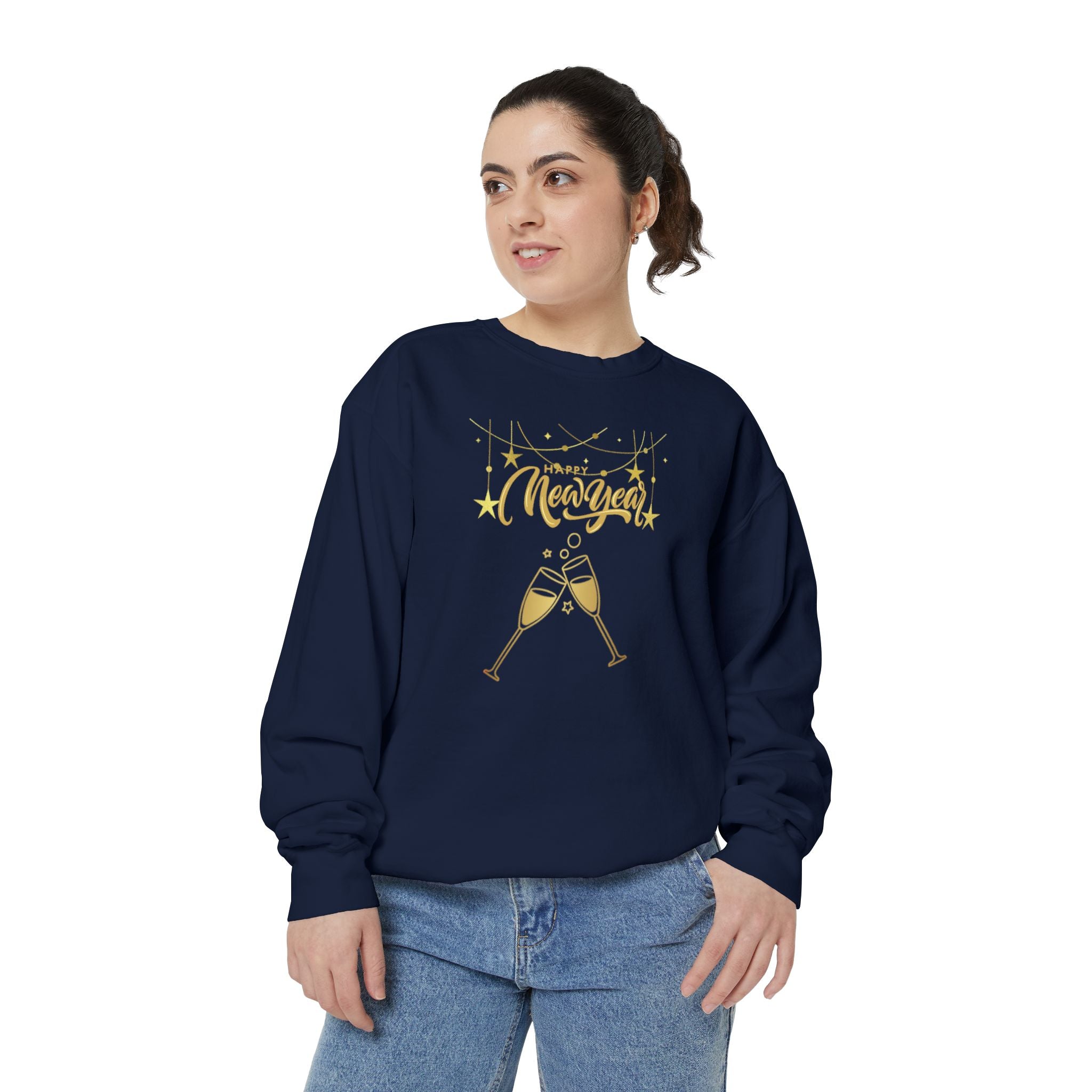 Happy New Year Unisex Garment-Dyed Sweatshirt