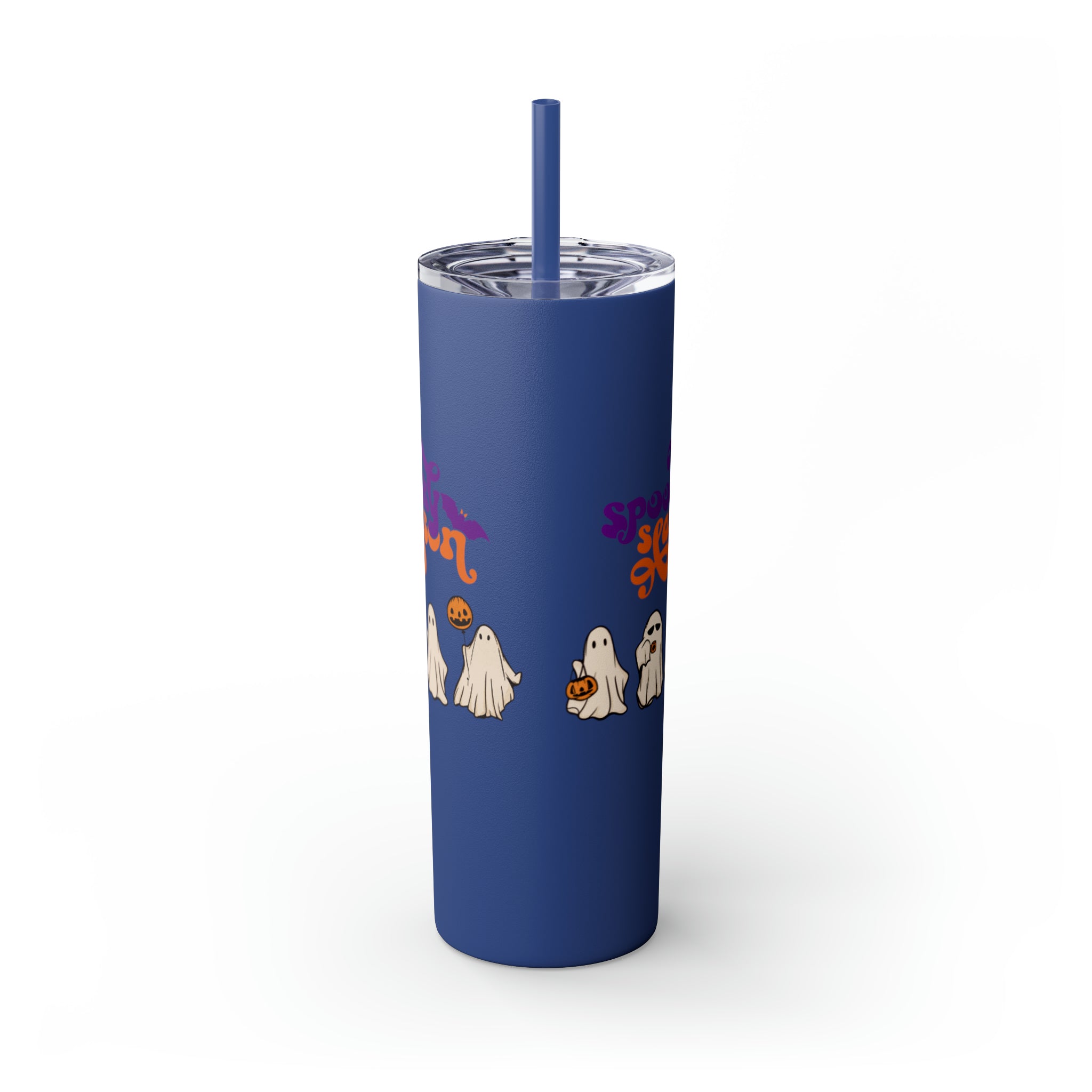 Spooky Season Skinny Tumbler with Straw, 20oz