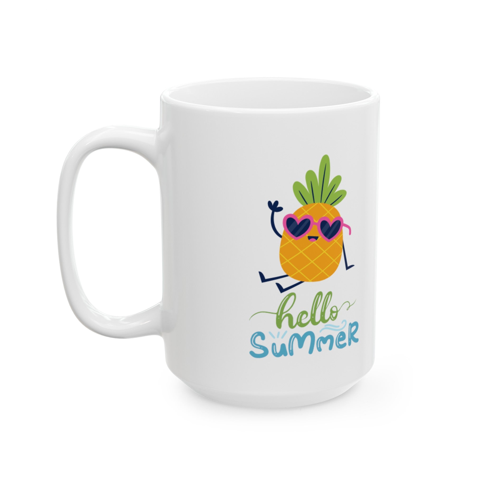 Hello Summer Fun Ceramic Mug, (11oz, 15oz)