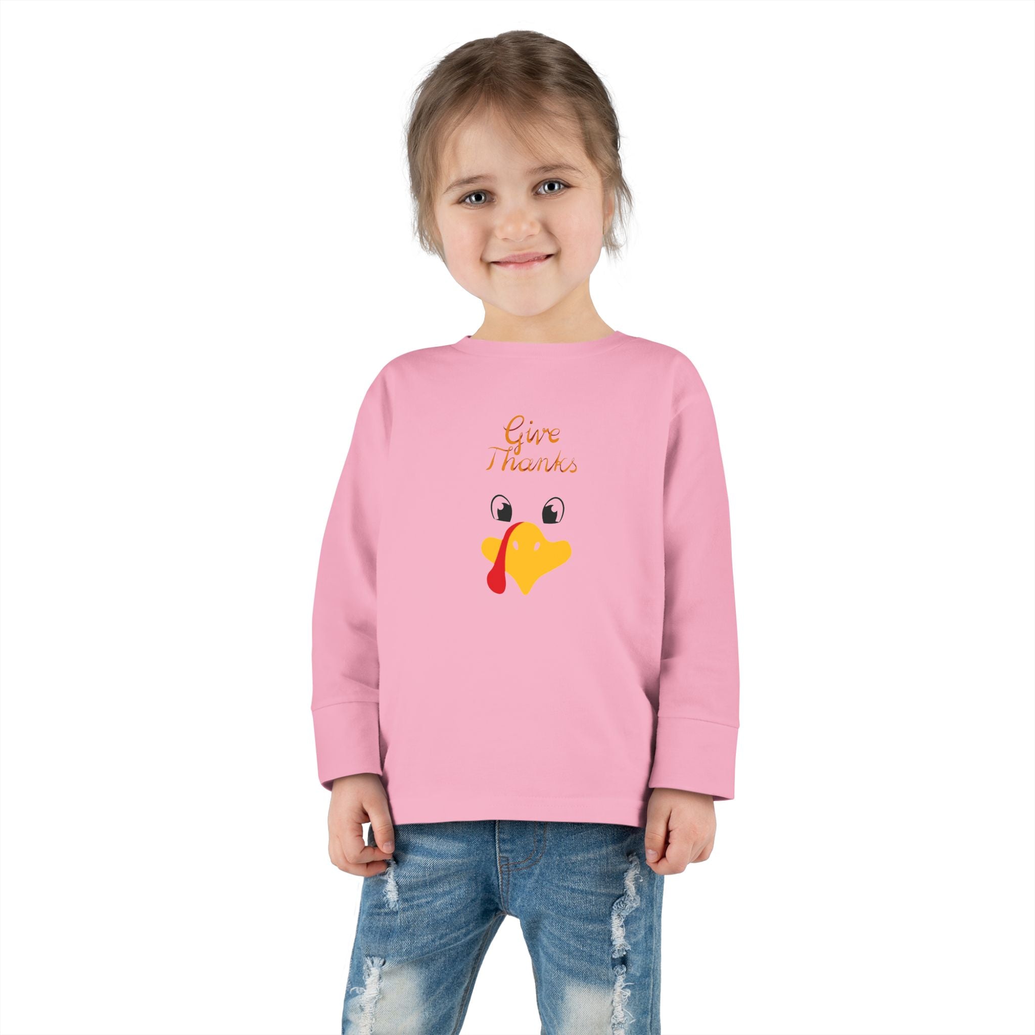 Give Thanks Toddler Long Sleeve Tee