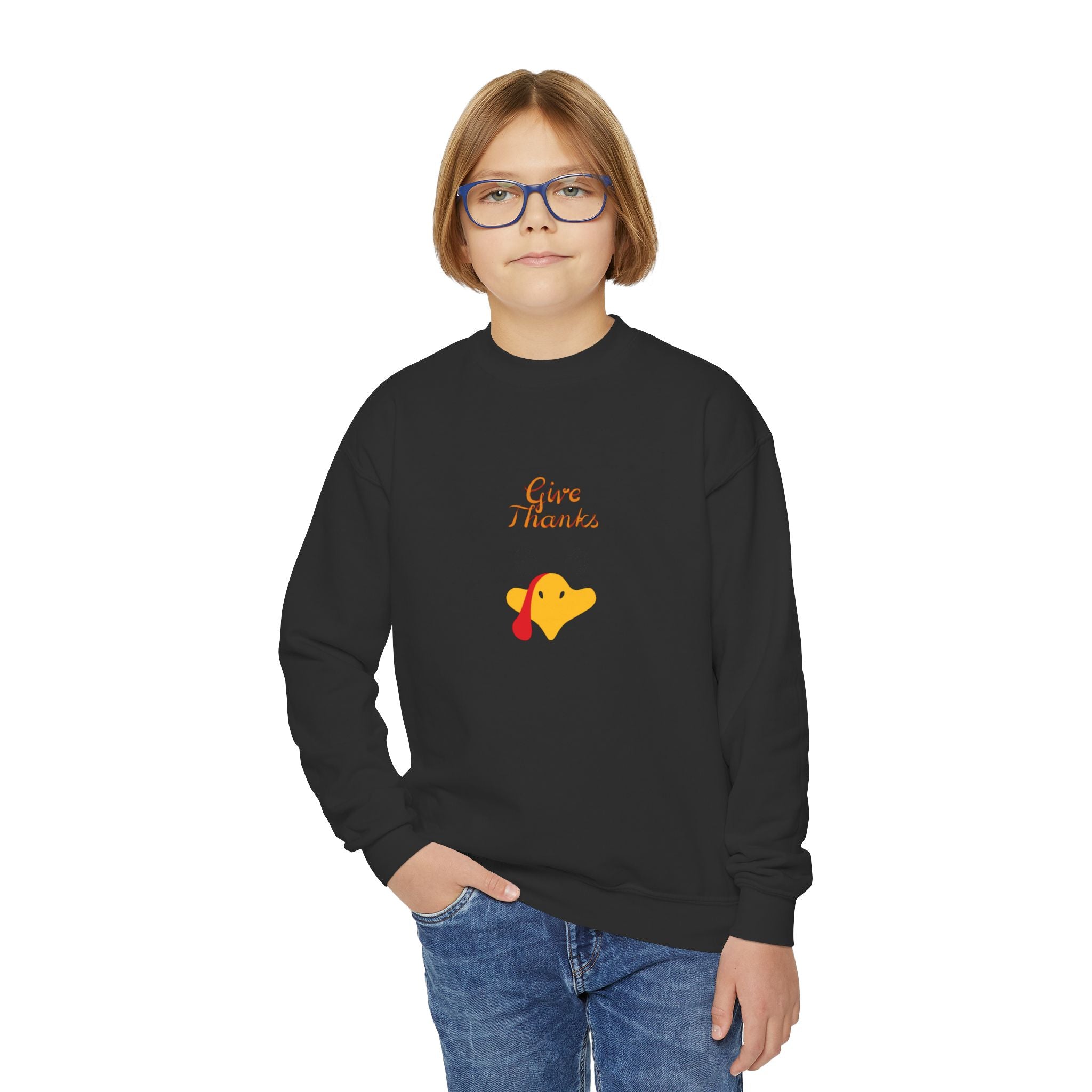 Give Thanks Youth Crewneck Sweatshirt