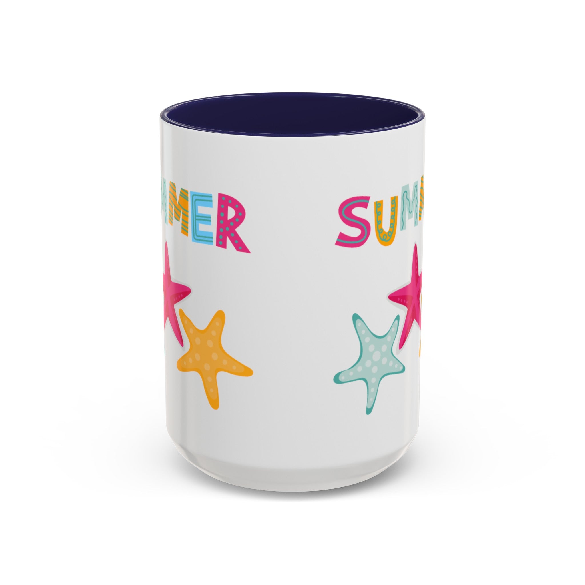 Summer Starfish Accent Coffee Mug (11, 15oz)