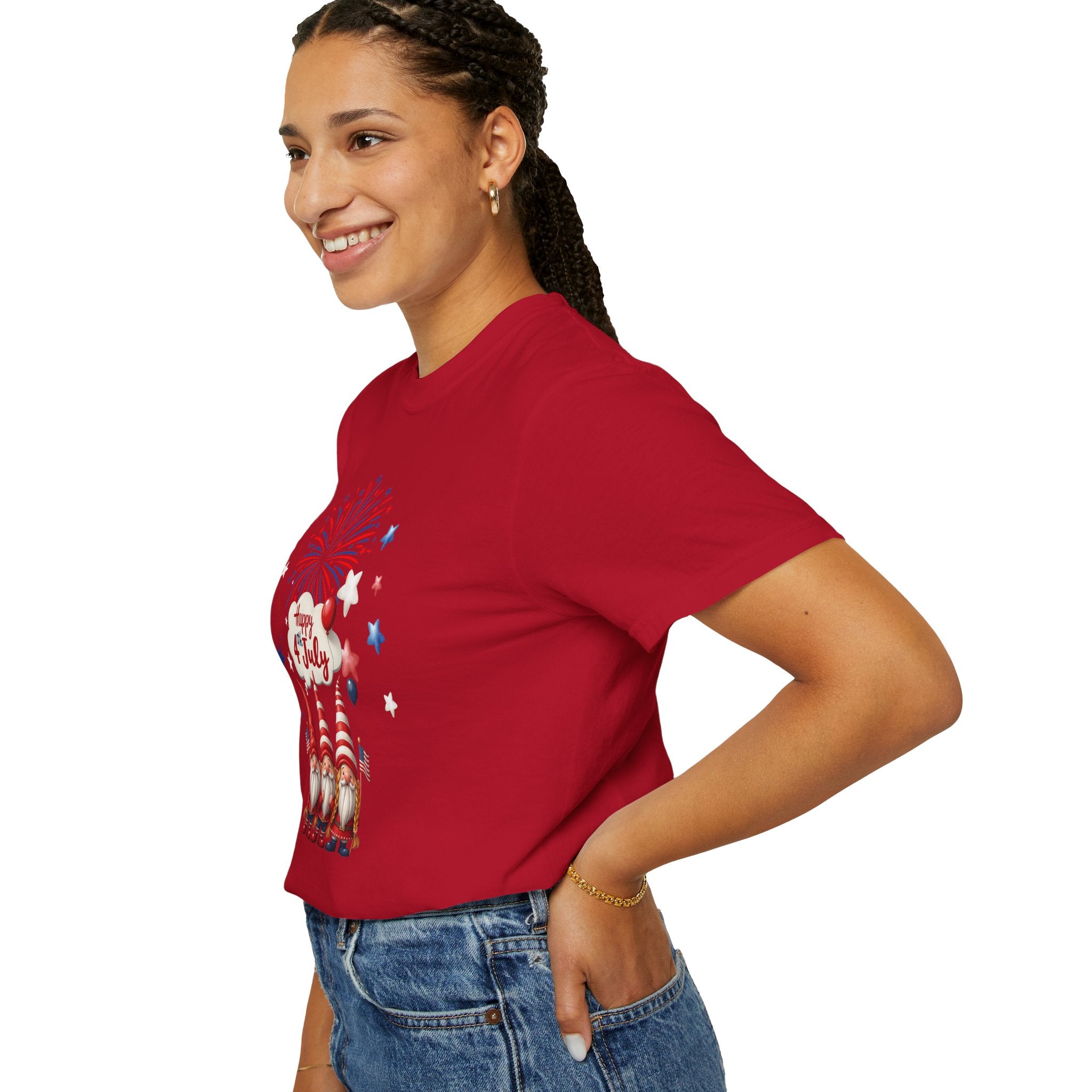 Gnome 4th of July T-shirt for 4th of July, Unisex Summer Tee