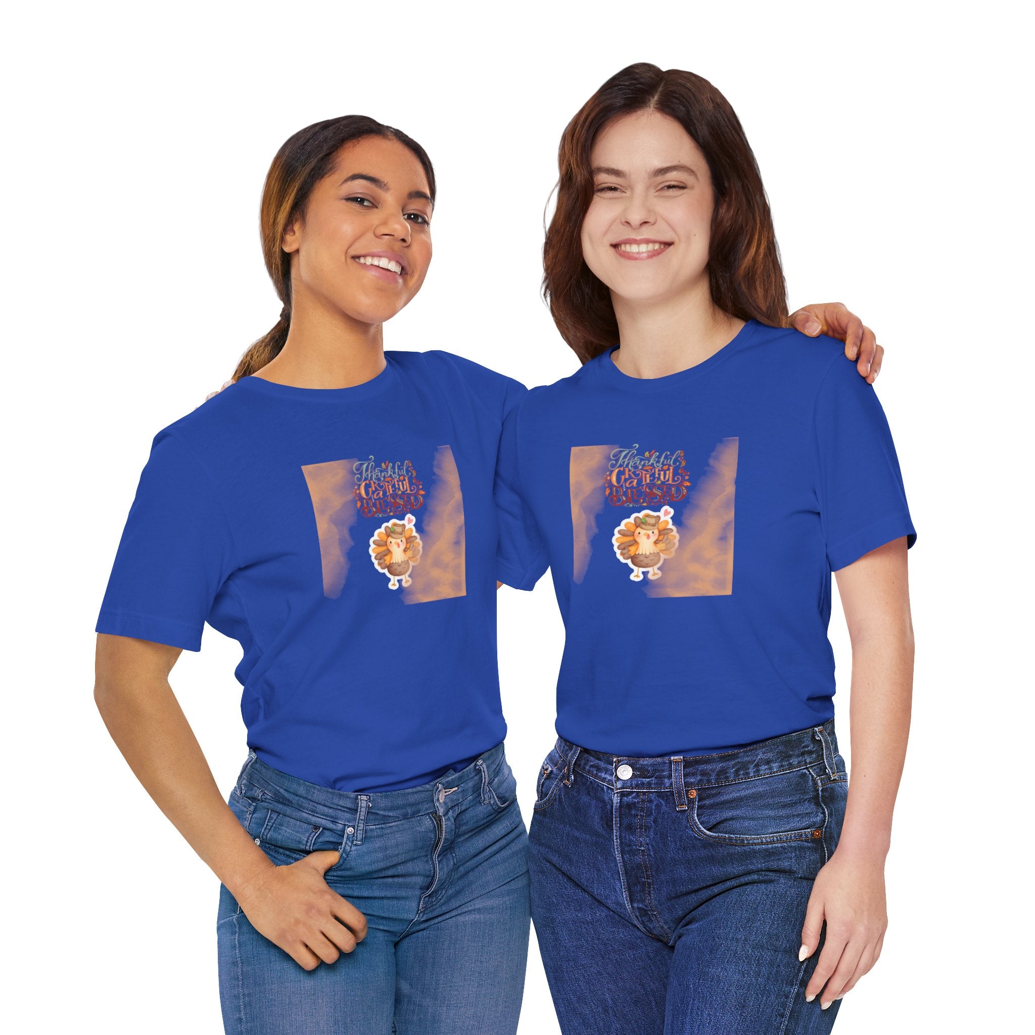 Thankful Grateful Blessed Unisex Jersey Short Sleeve Tee