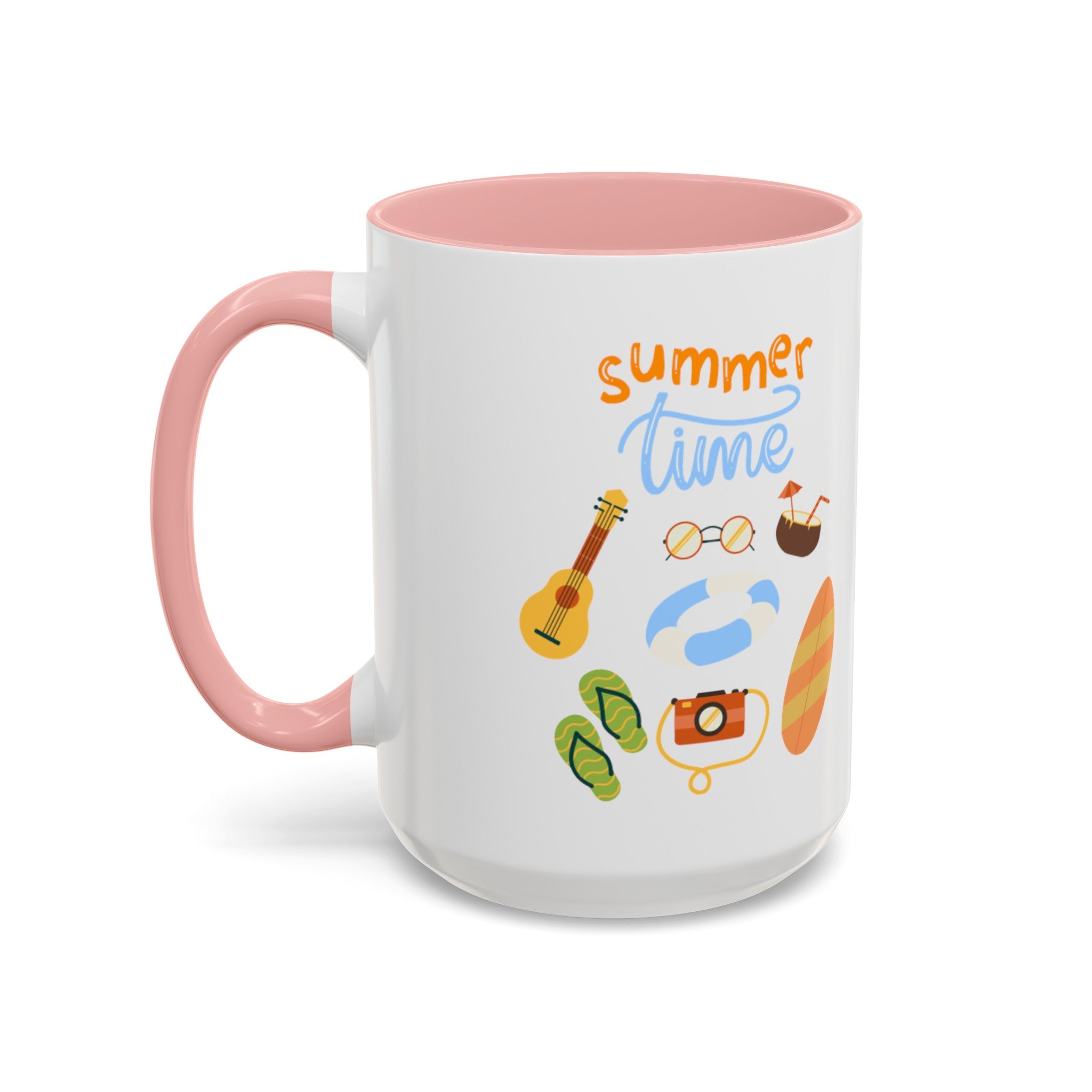 Summertime Fun Accent Coffee Mug (11, 15oz)