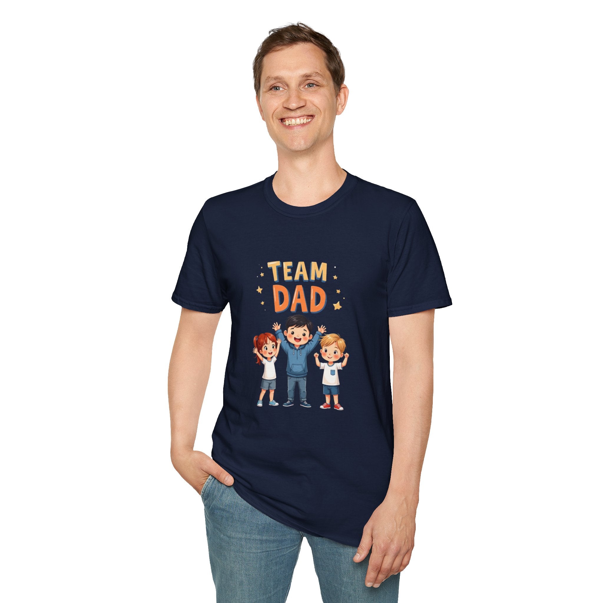 Team Dad Unisex Softstyle T-Shirt, Father's Day Gift, Family Tee, Dad Shirt, Great for Celebrations, Fun Casual Wear