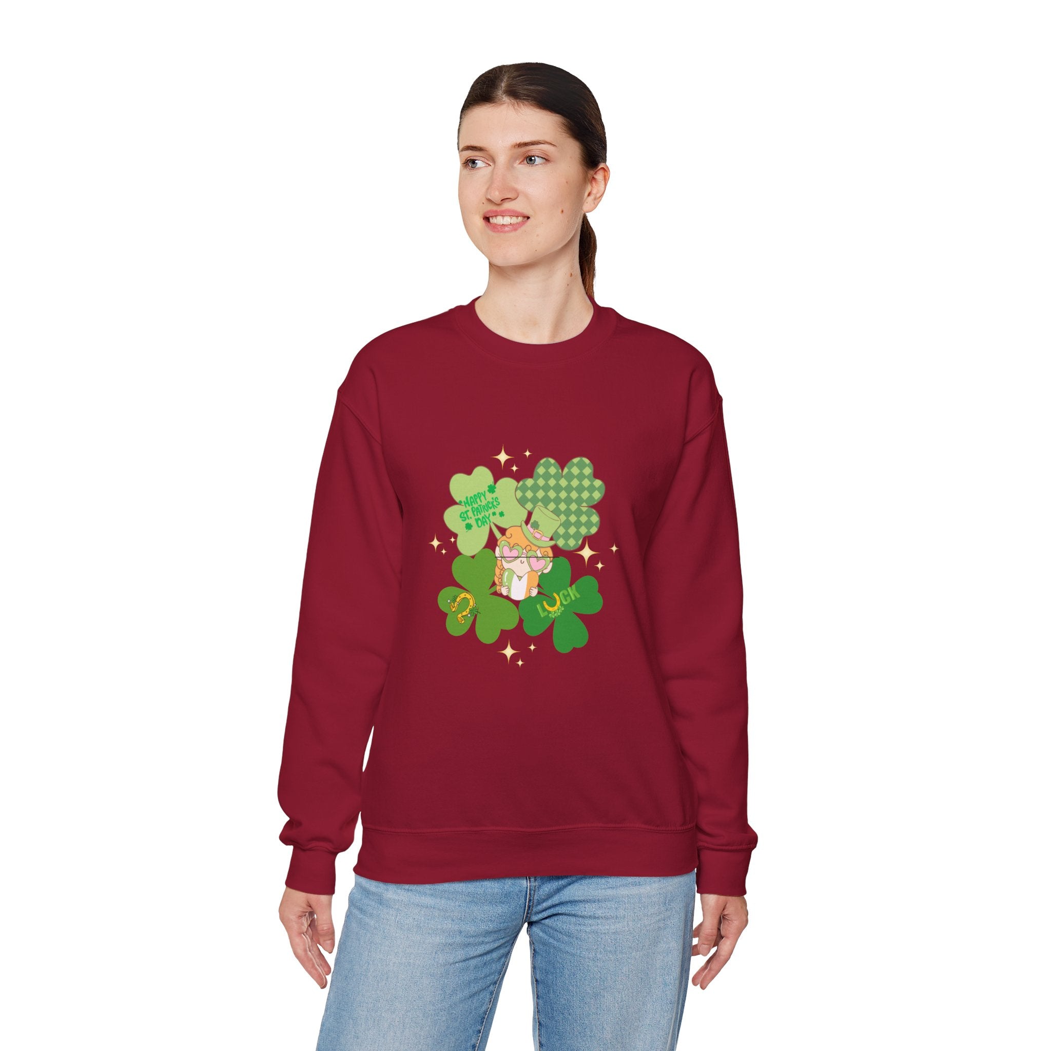 Retro St. Paddy's Day Unisex Heavy Blend™ Crewneck Sweatshirt