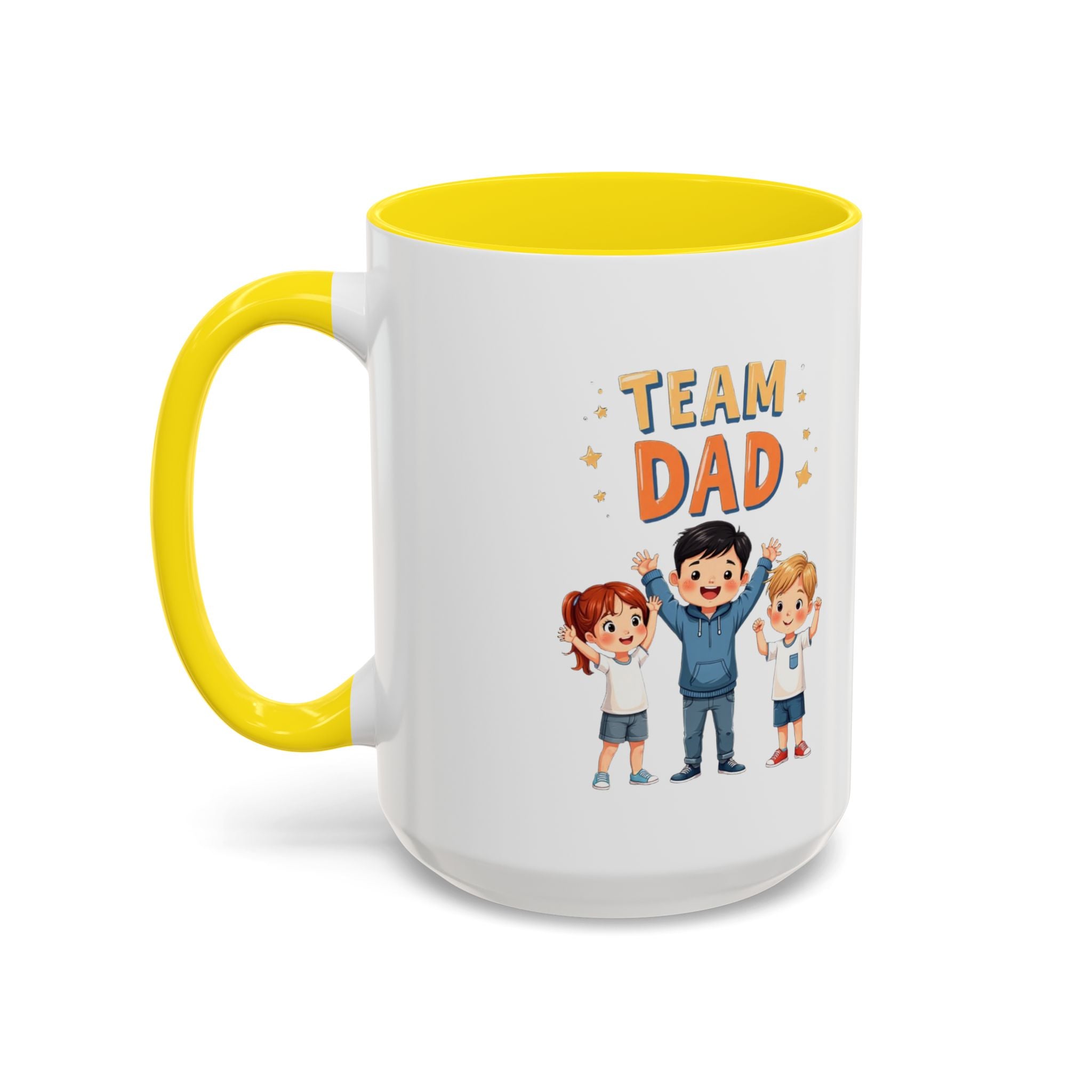 Team Dad Accent Coffee Mug