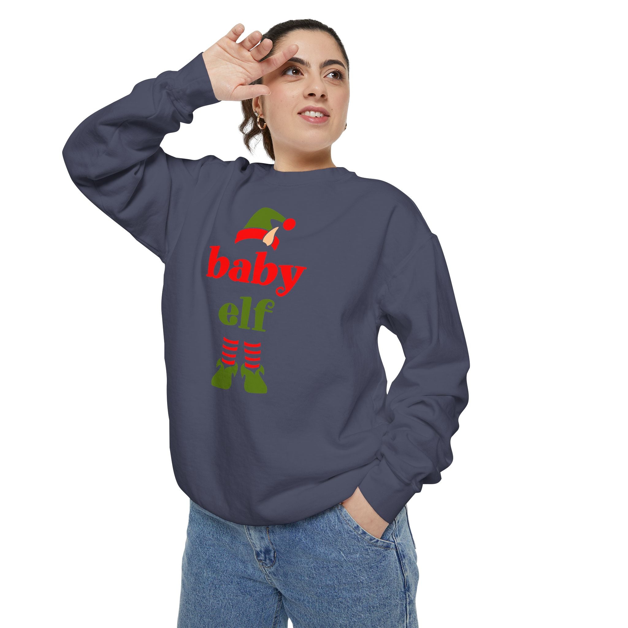 Baby Elf Unisex Garment-Dyed Sweatshirt