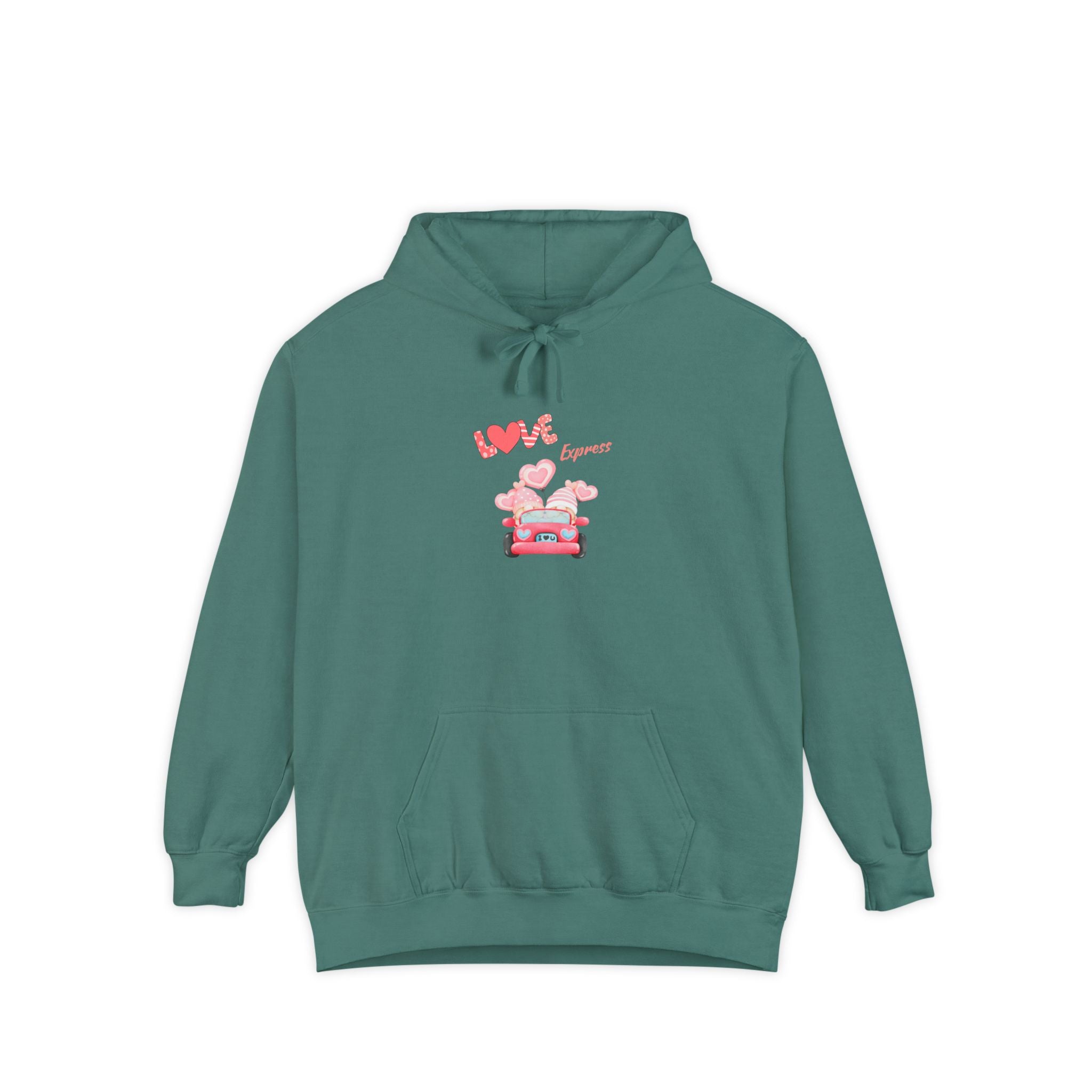 Love Express Unisex Garment-Dyed Hoodie
