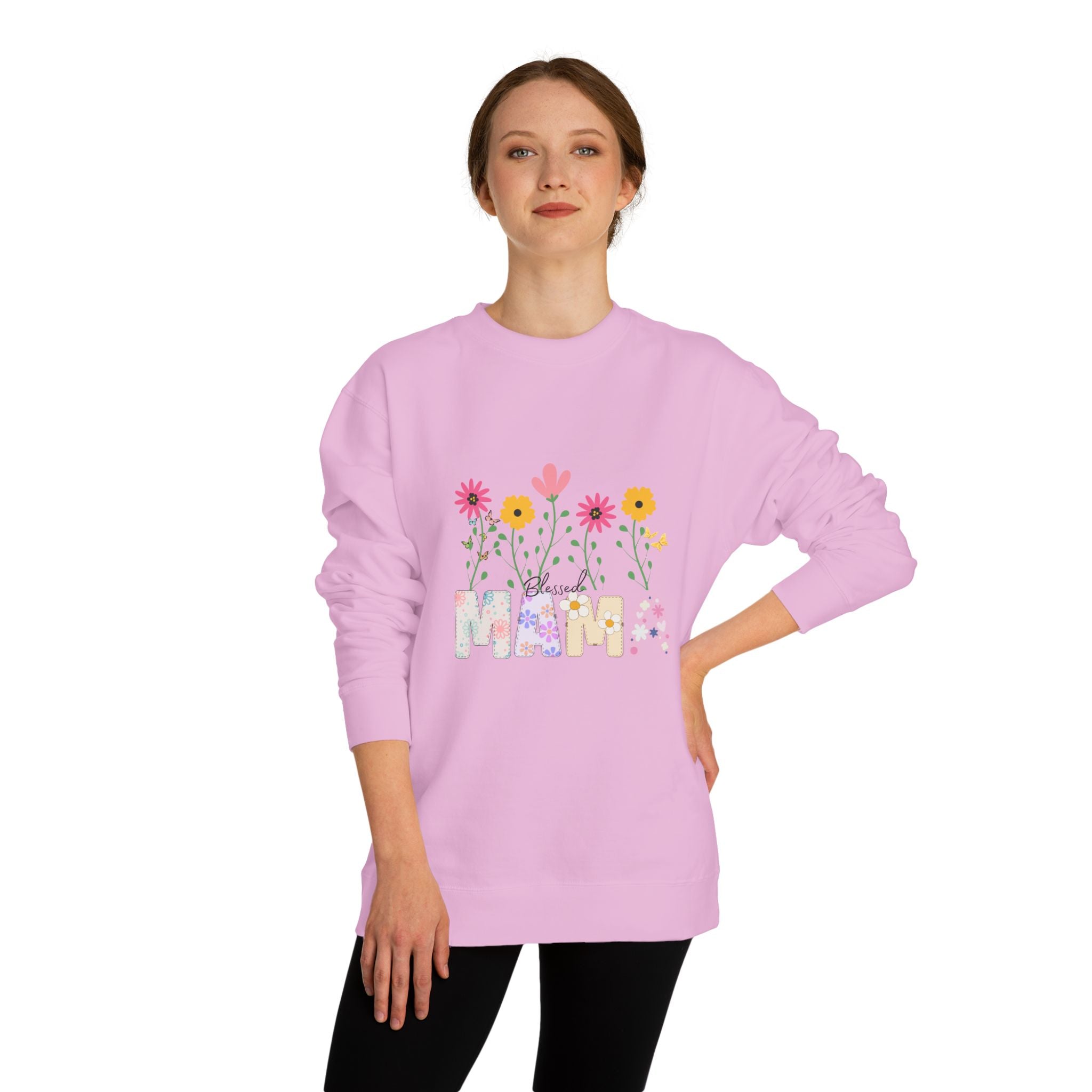 Blessed Mama Unisex Crew Neck Sweatshirt