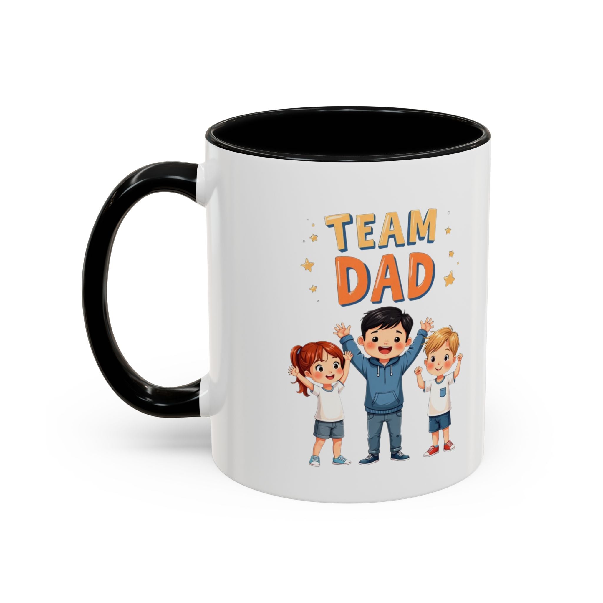 Team Dad Accent Coffee Mug
